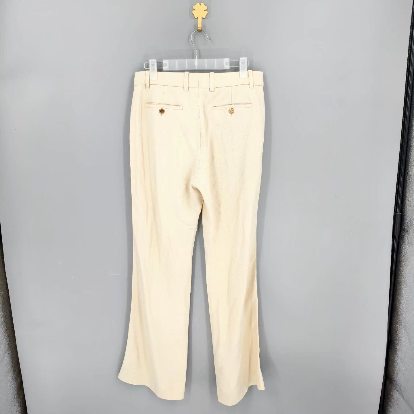Gucci Gucci off-white casual trousers Size 27" / US 4 / IT 40 - 2 Thumbnail