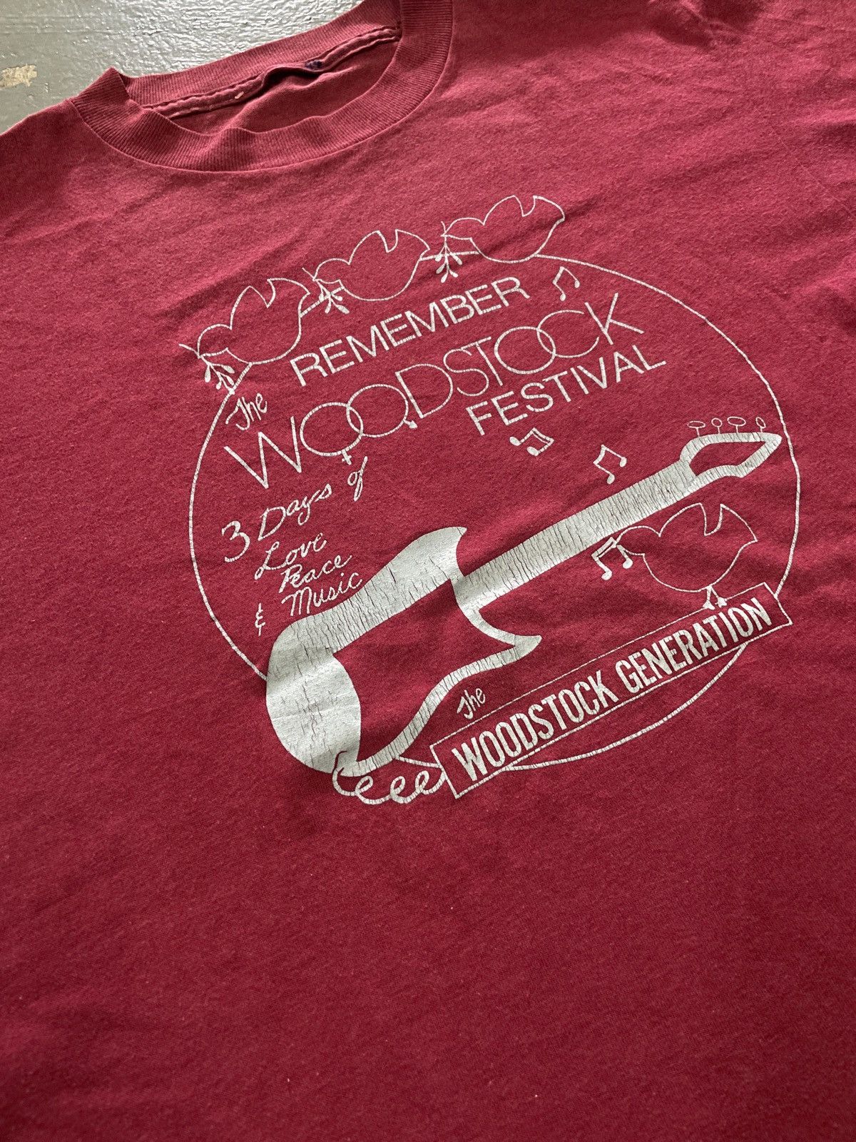 Band Tees × Vintage Vintage 80s Woodstock Festival “WOODSTOCK GENERATION” Tees Size US S / EU 44-46 / 1 - 2 Thumbnail
