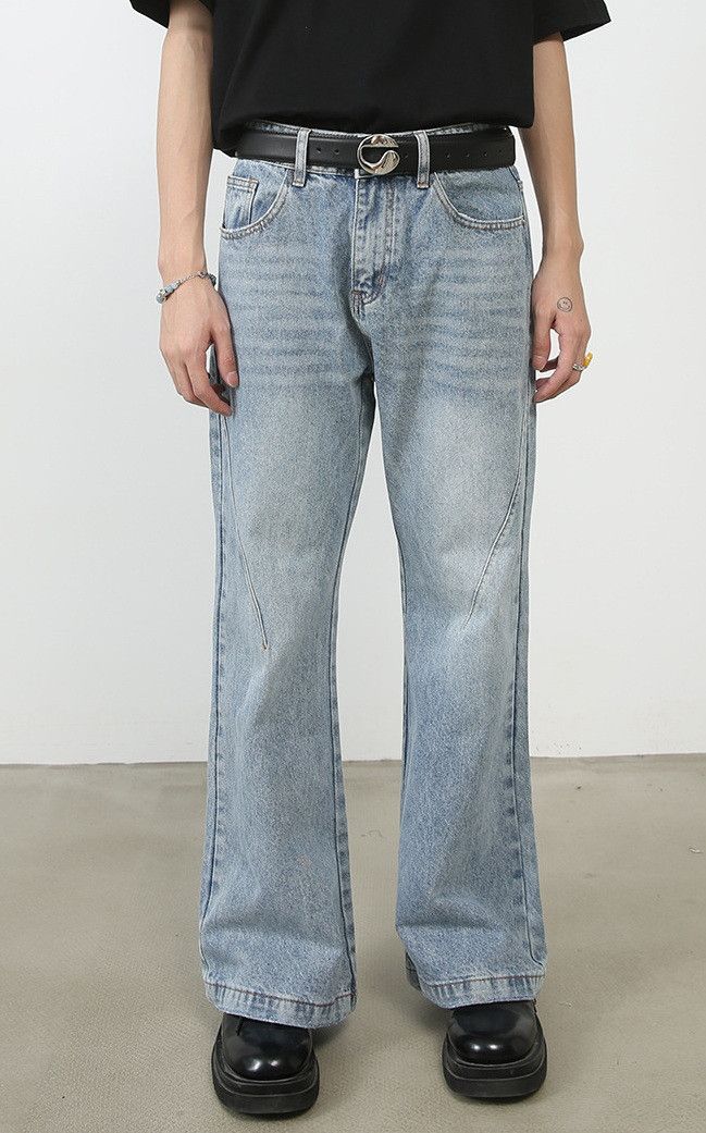 Jean × Vintage Flared Baggy Denim Jeans Size US 31 - 1 Thumbnail
