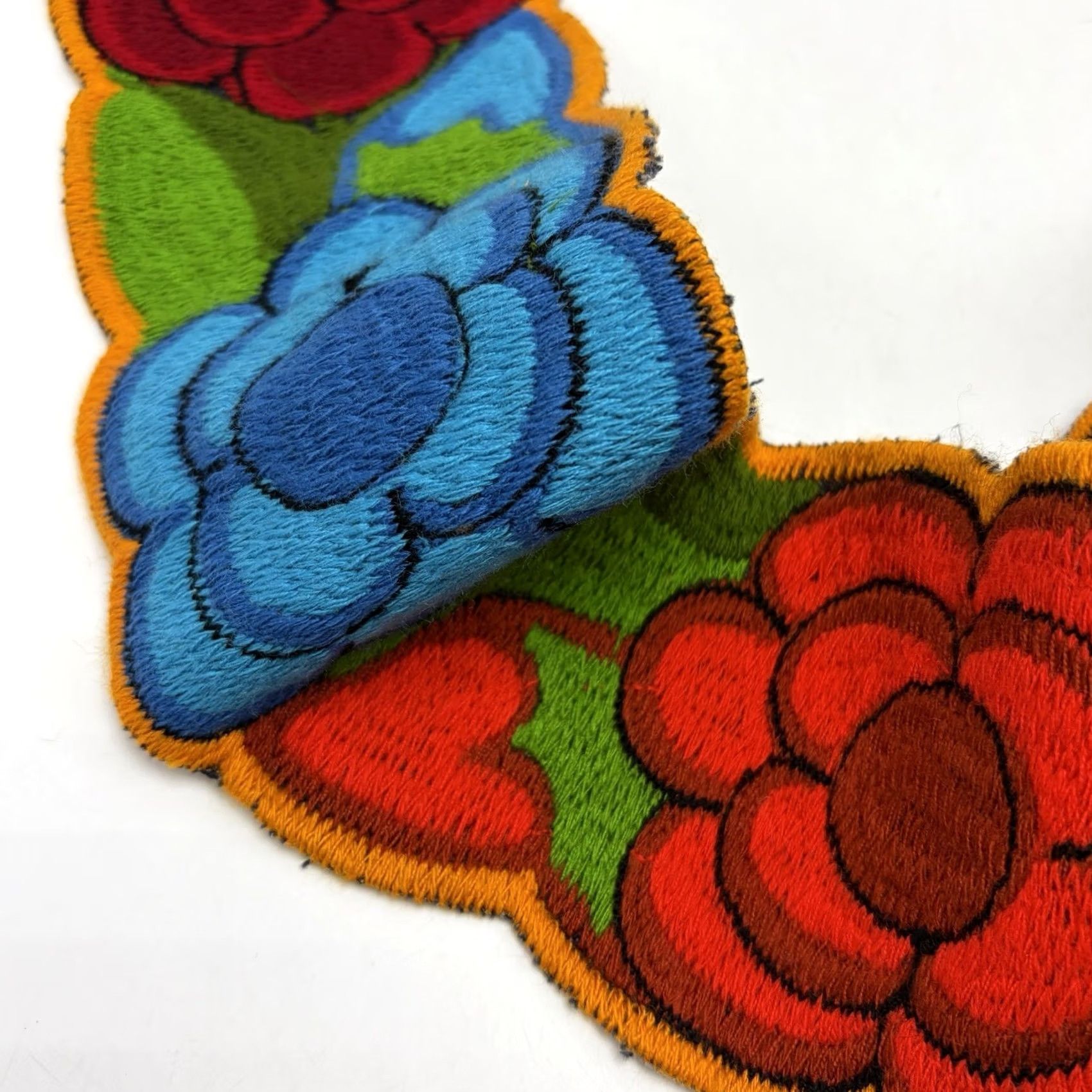 Vintage Handcrafted Mexican Embroidered Sash Belt Wide Adjustable One Size Floral Tie Size ONE SIZE - 3 Thumbnail