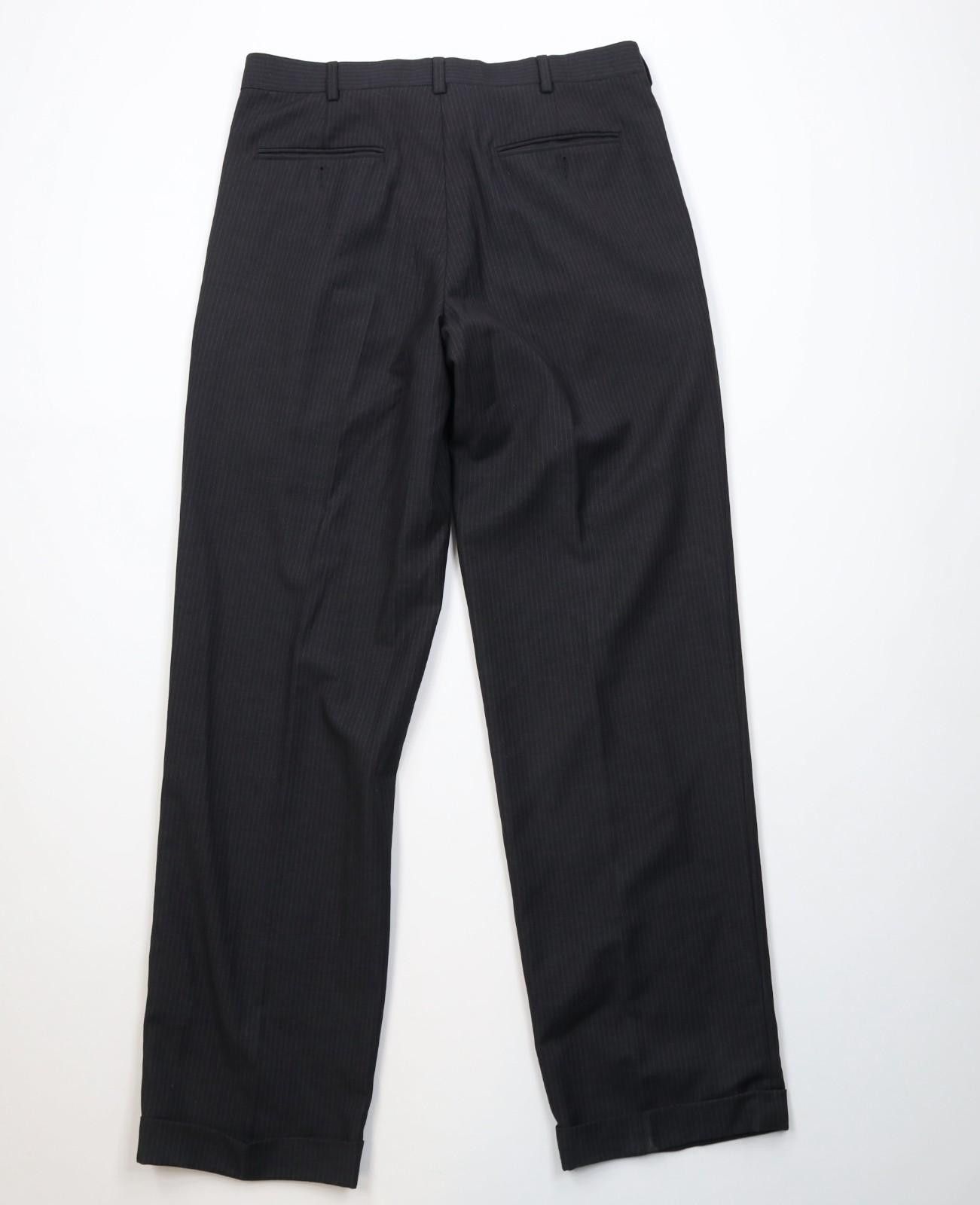 Vintage Vintage 90s Blend Knit Pinstriped Wide Leg Chino Pants Size US 34 / EU 50 - 8 Thumbnail