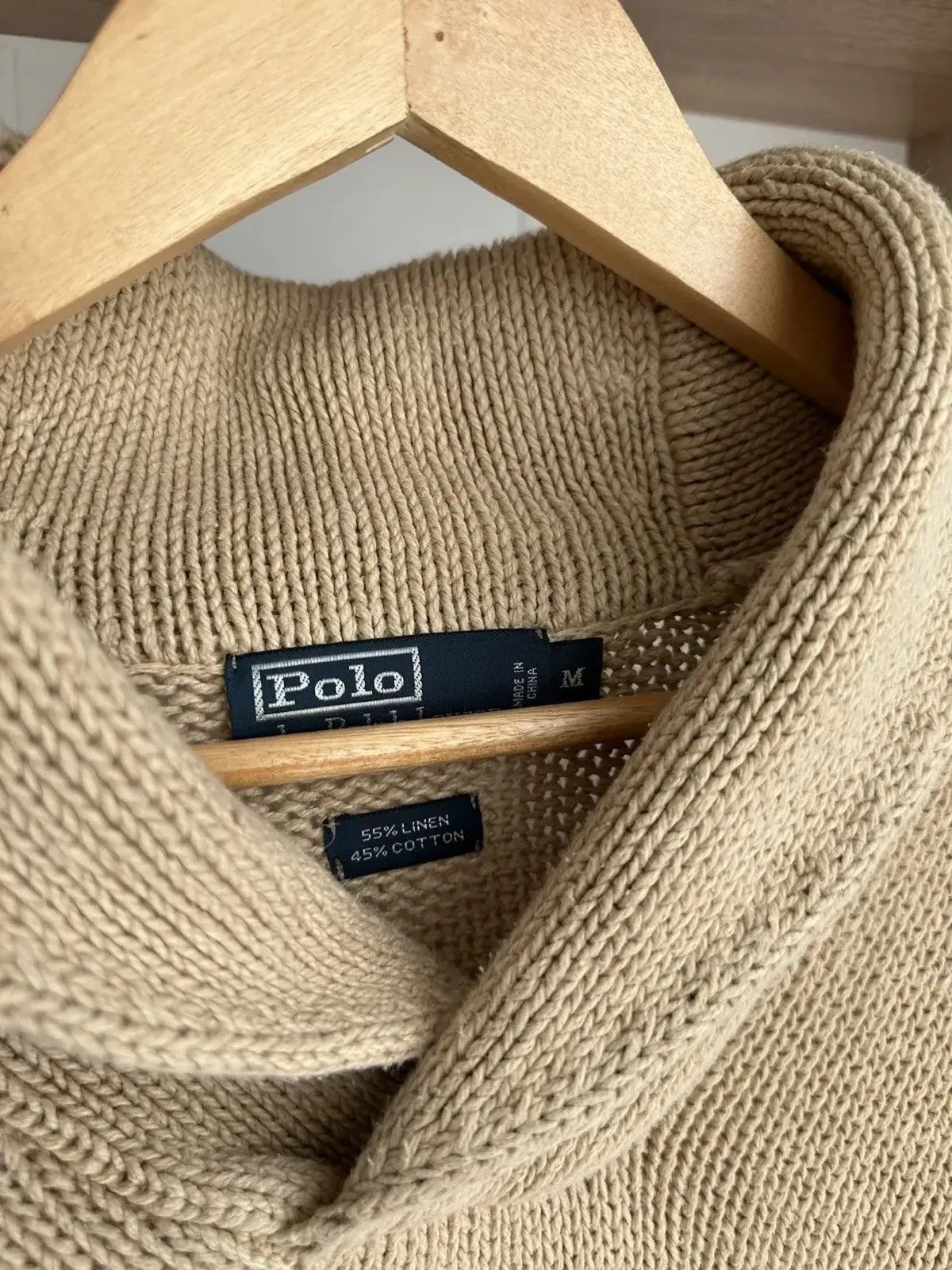 Polo Ralph Lauren Vintage Knit Polo Ralph Lauren Beige Sweater Size US M / EU 48-50 / 2 - 4 Thumbnail