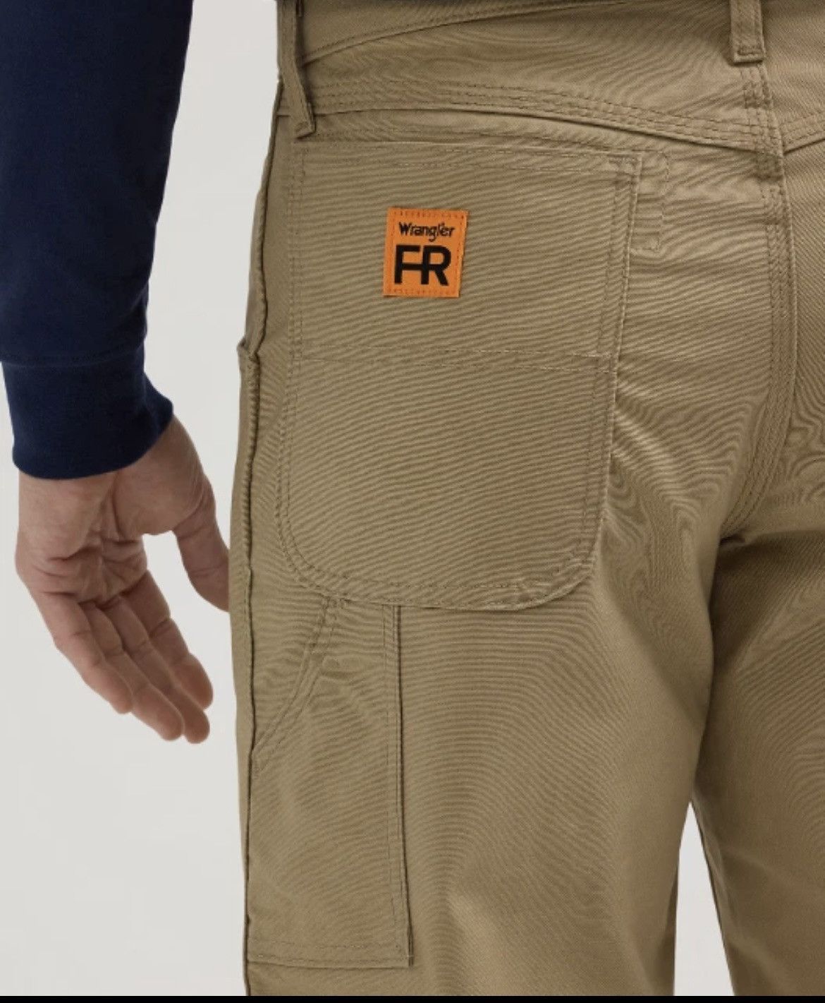 Wrangler Wrangler® FR Flame-Resistant Riggs Carpenter Pant, khaki Size US 34 / EU 50 - 3 Thumbnail