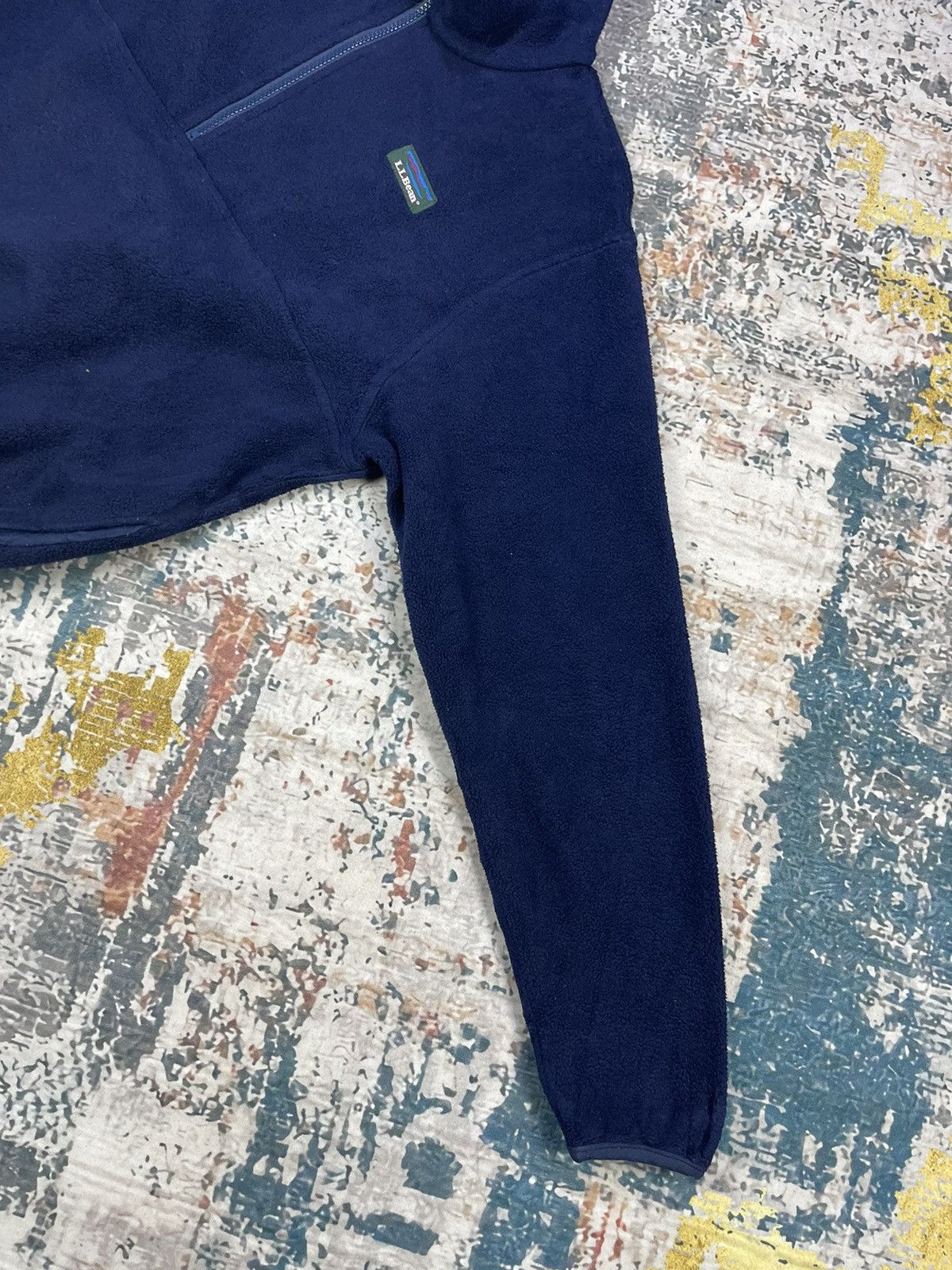 L.L. Bean Vintage LL Bean Half Zipper Fleece Sweatshirt Size M / US 6-8 / IT 42-44 - 4 Thumbnail