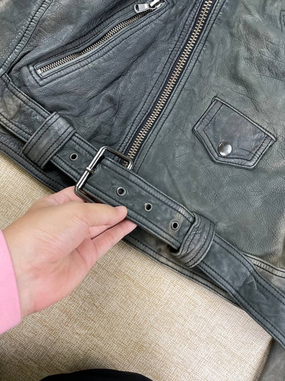 Vintage Vintage East Coaster Double Collar Bikers Leather Jacket Size US M / EU 48-50 / 2 - 9 Thumbnail
