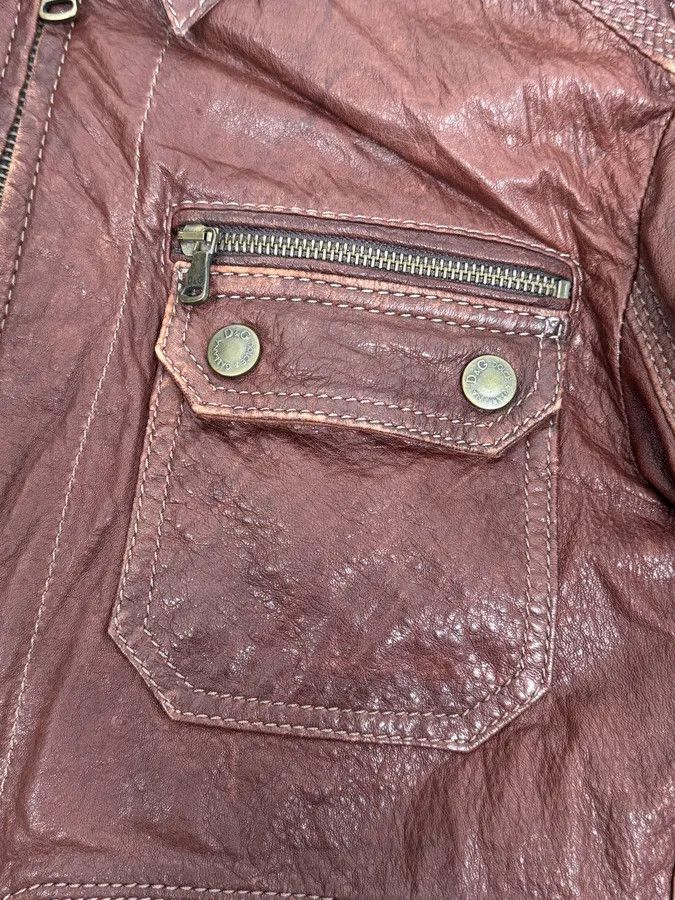 Dolce & Gabbana 2000s Dolce & Gabbana Bordeaux Leather Premium Jacket Size US M / EU 48-50 / 2 - 10 Thumbnail
