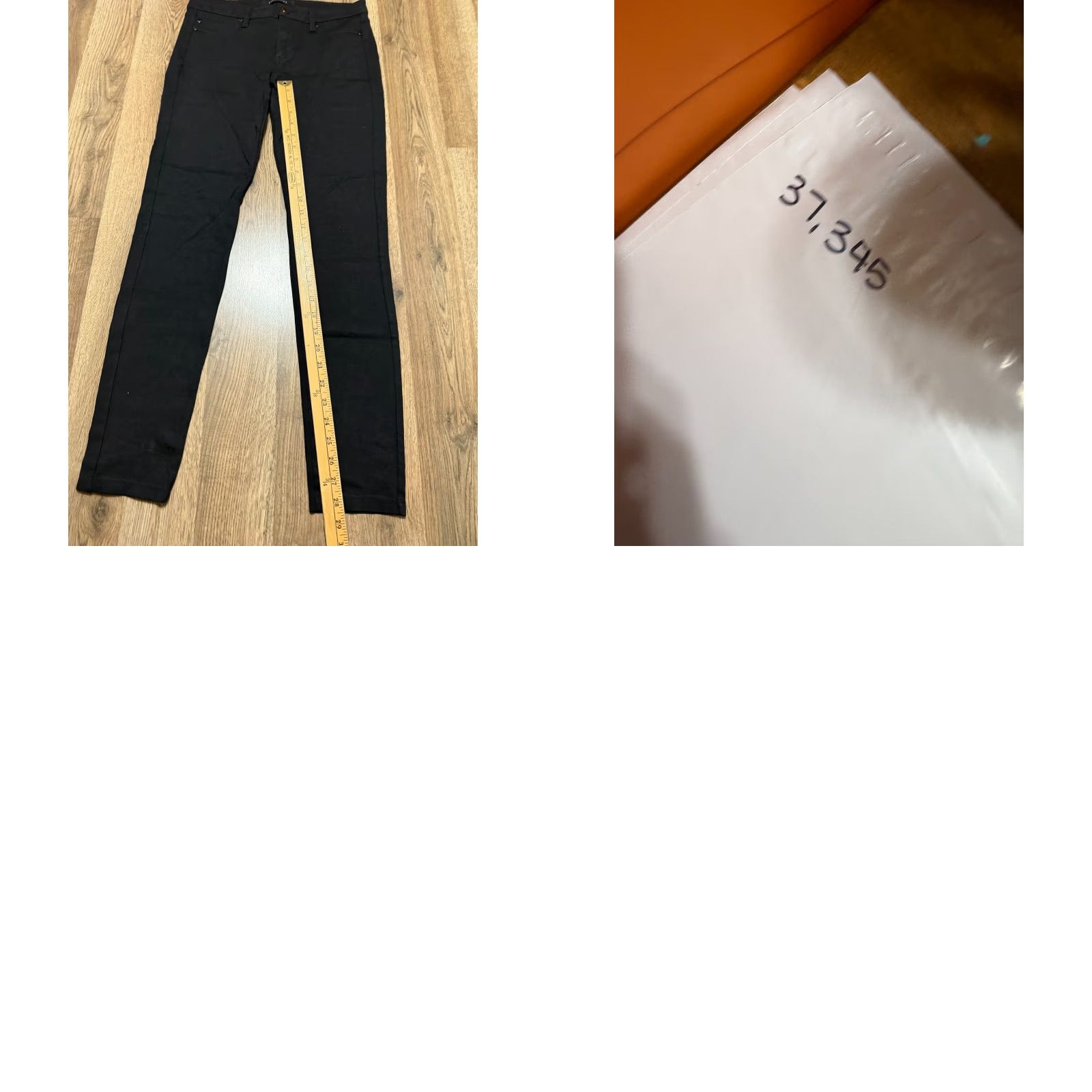 Vintage Liverpool Jeans Women's 4/27 Black Skinny Pockets 38" Length Size 26" / US 2 / IT 38 - 8 Thumbnail