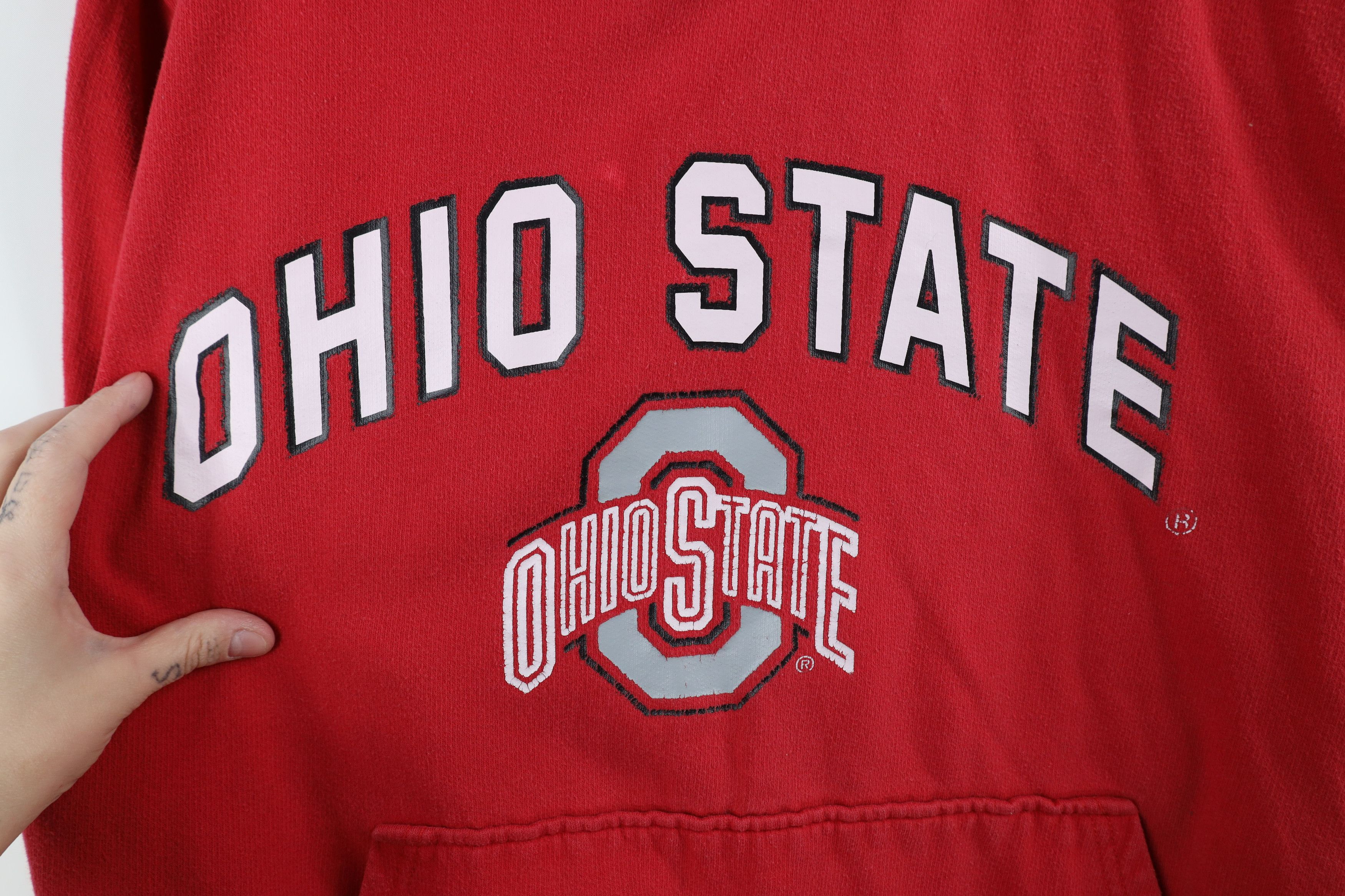 Vintage Vintage 90s Spell Ohio State University Hoodie Sweatshirt Size US XL / EU 56 / 4 - 5 Thumbnail