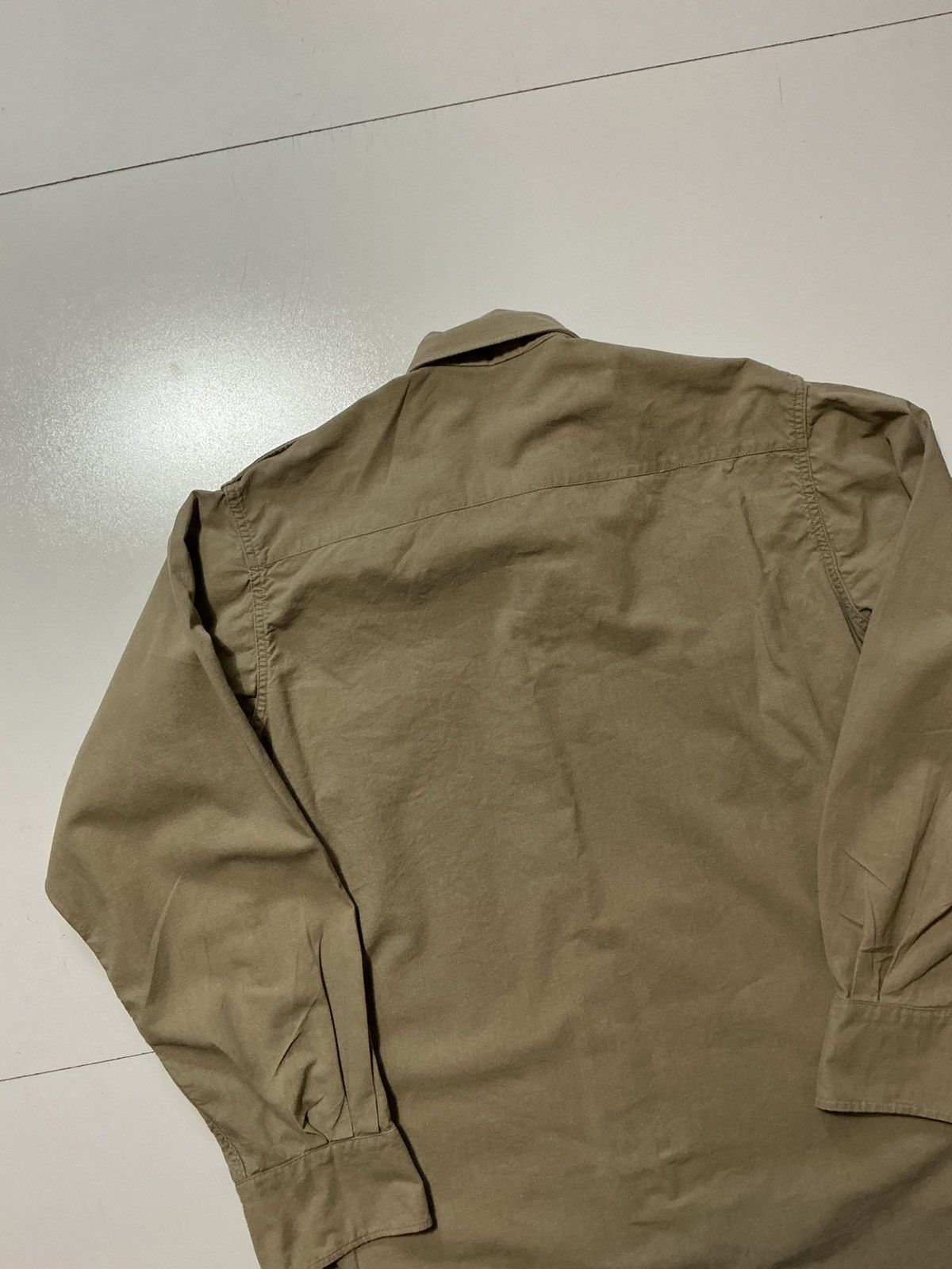 Vintage Vintage 1963 60s French Army Military ETS Officers Shirt Size US S / EU 44-46 / 1 - 4 Thumbnail