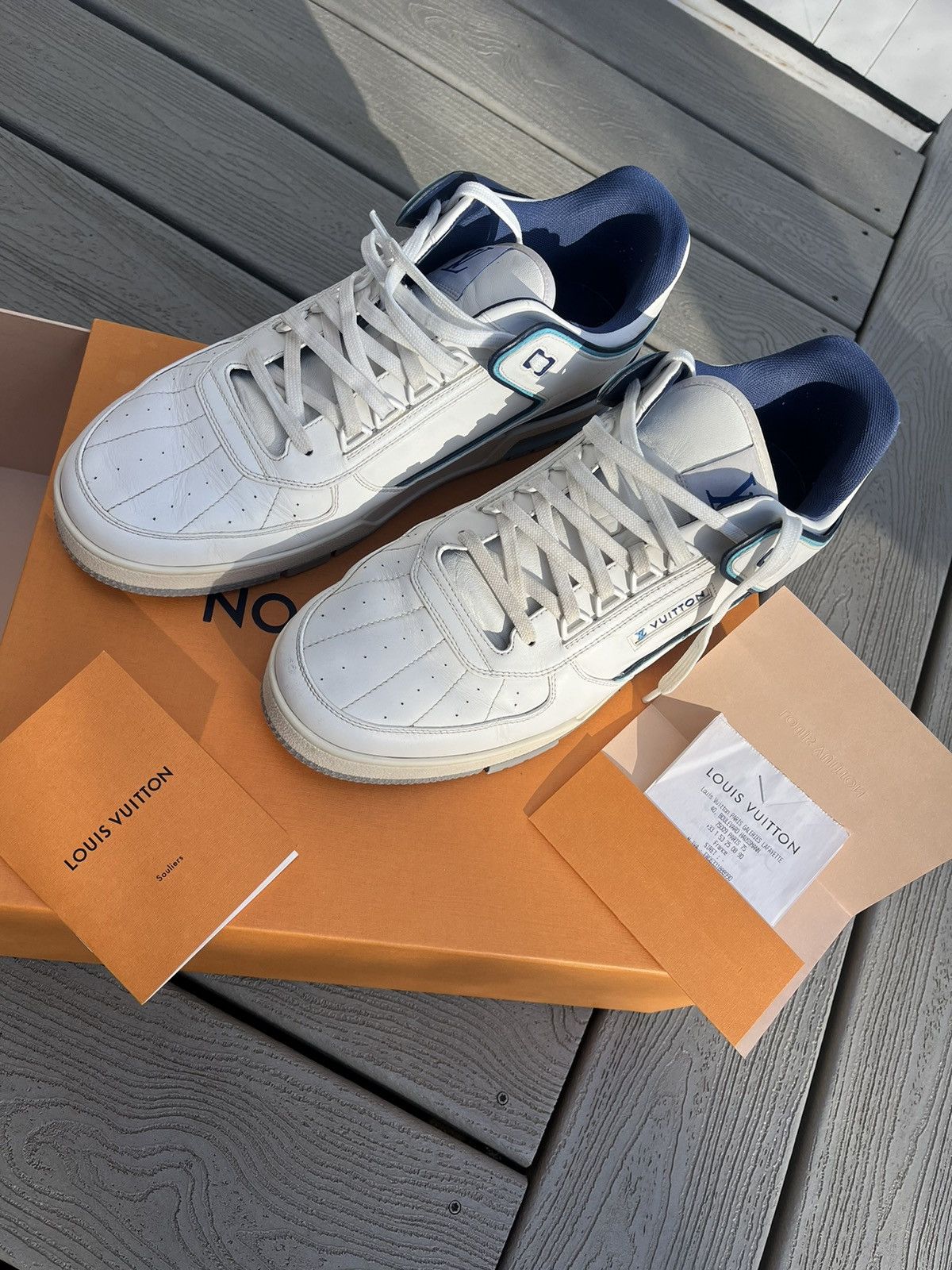 Louis Vuitton × Virgil Abloh Louis Vuitton Virgil abloh sneakers rare colour way Size US 9.5 / EU 42-43 - 2 Thumbnail
