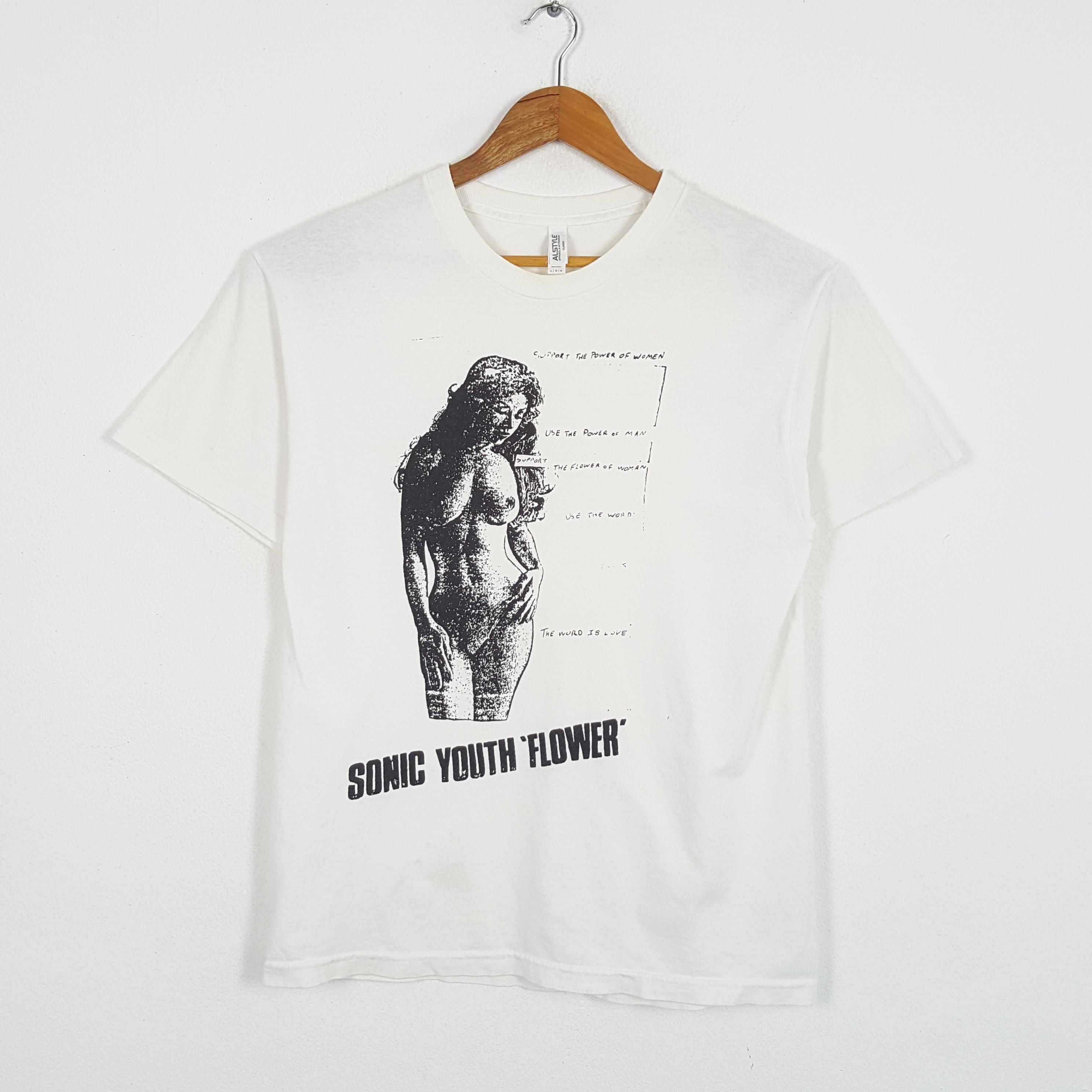 Band Tees × Vintage Vintage SONIC YOUTH American Rock Band T-Shirts Size US L / EU 52-54 / 3 - 1 Thumbnail