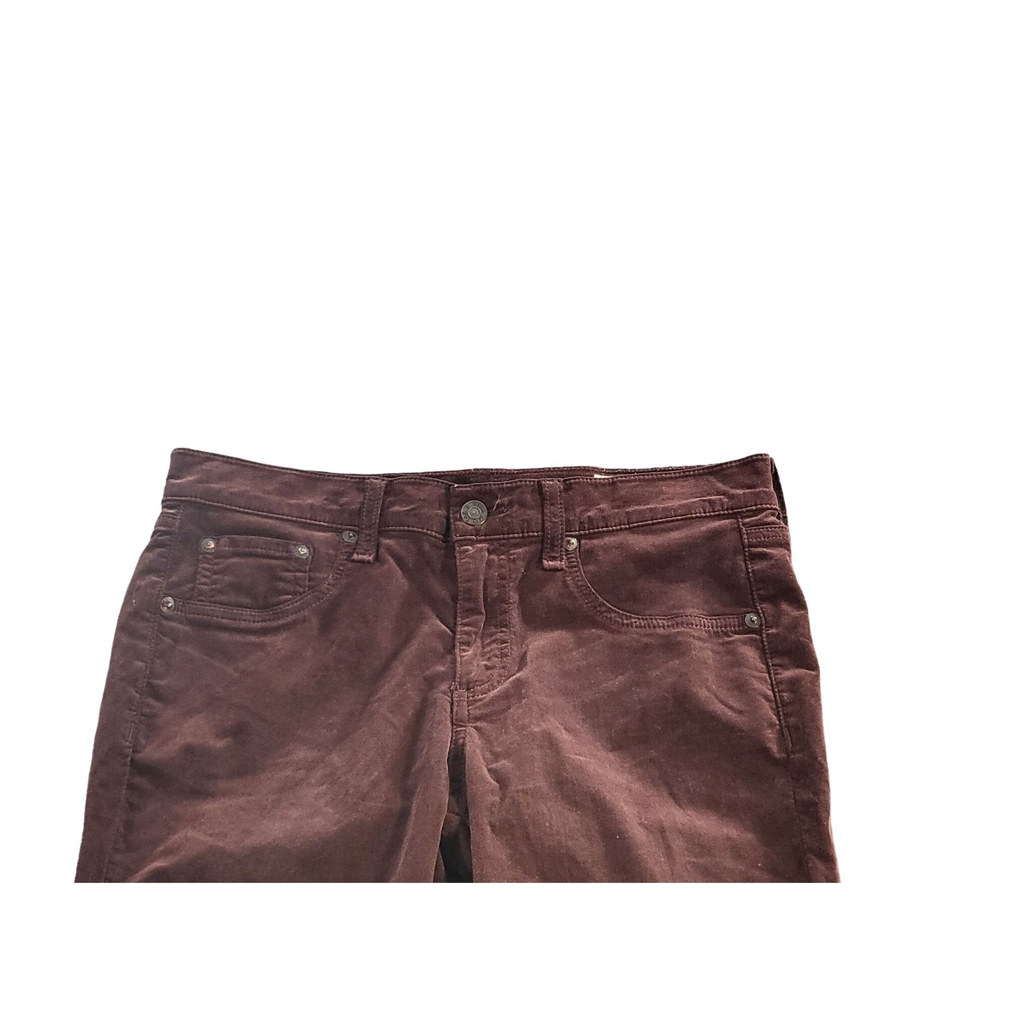 Rag & Bone Rag & Bone New York Skinny Jeans Women Sz 29 Wine Velvet Str Size 29" - 2 Thumbnail