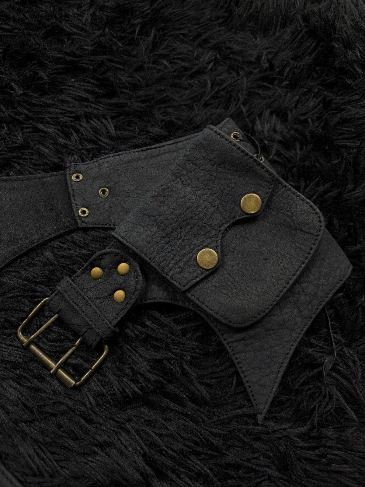 KMRii Kmrii Style Avant Garde Archive Leather Pocket Belt Bag Size ONE SIZE - 2 Thumbnail