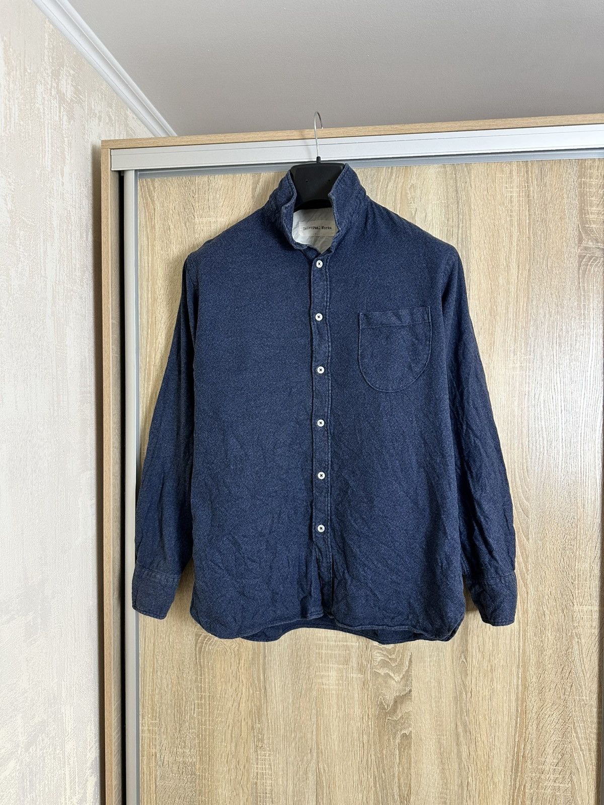 Universal Works 🔥 Universal Works Button Up Long Sleeve Casual Shirt Navy Size US M / EU 48-50 / 2 - 1 Thumbnail