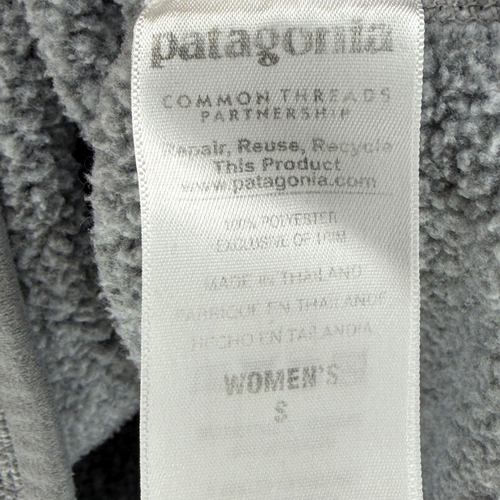 Patagonia Patagonia Better Sweater 1/4 Zip Pullover Womens Small Grey Heather 25617 SP16 Jacket Sweater Size S / US 4 / IT 40 - 7 Thumbnail
