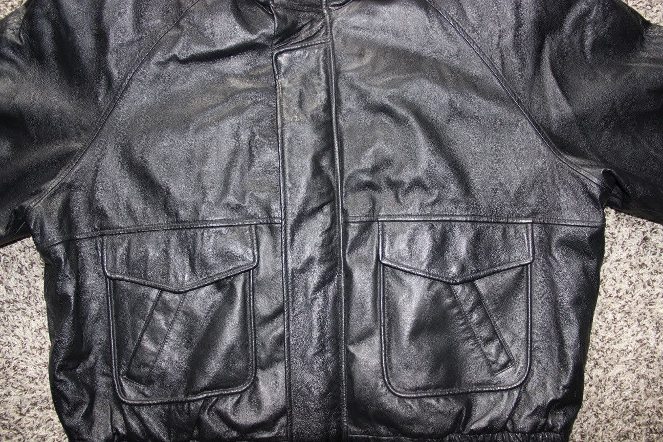 Vintage Classic Outdoor Exchange Leather Jacket Full Zip Size US XXL / EU 58 / 5 - 6 Thumbnail