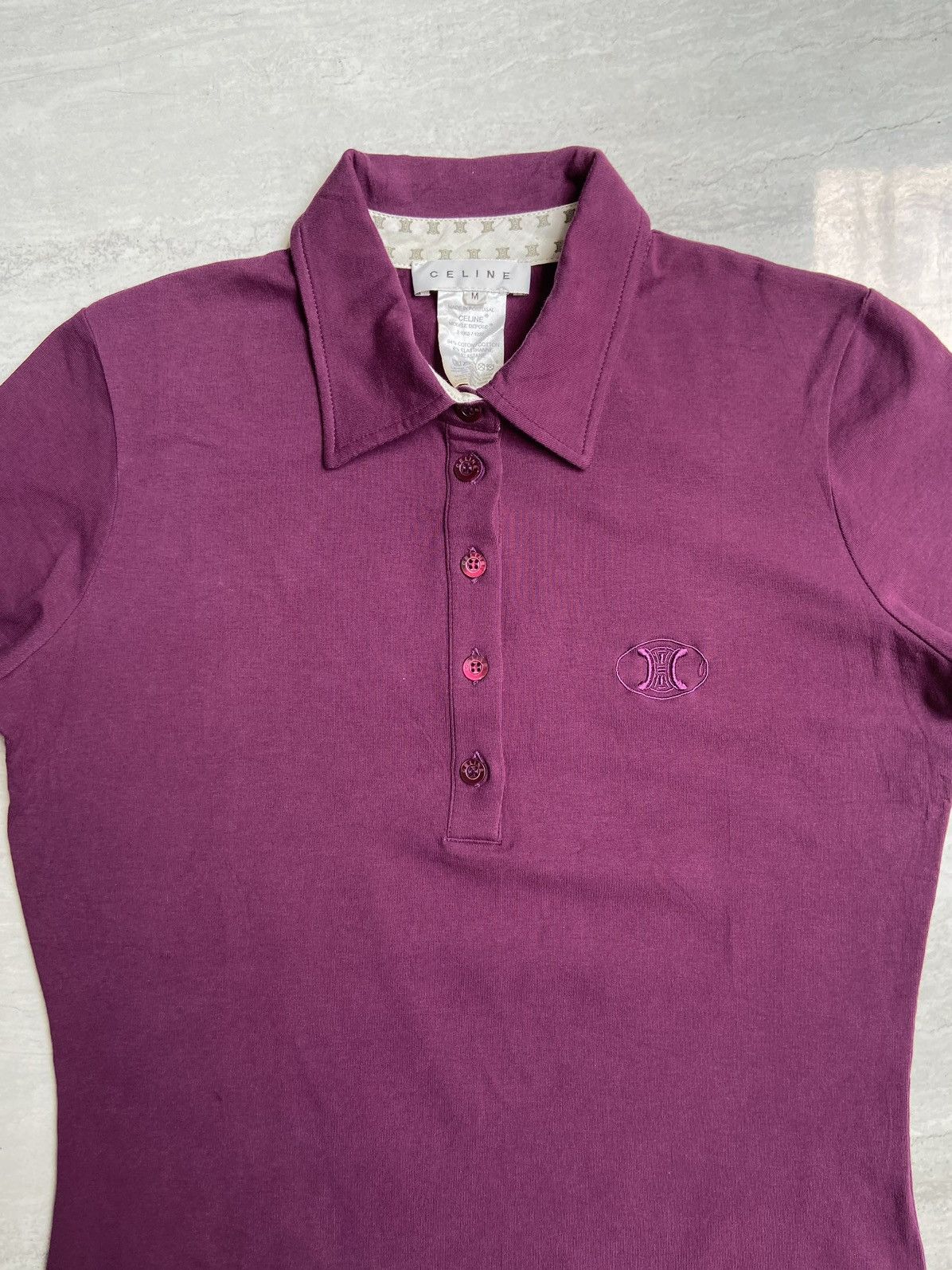 Celine CELINE Purple T-shirt Size US XS / EU 42 / 0 - 7 Thumbnail