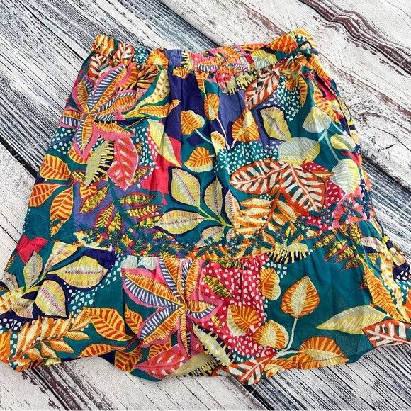 Cynthia Rowley Cynthia Rowley 100% Cotton Tropical Floral Multicolor Wrap R Size 30" / US 8 / IT 44 - 4 Thumbnail