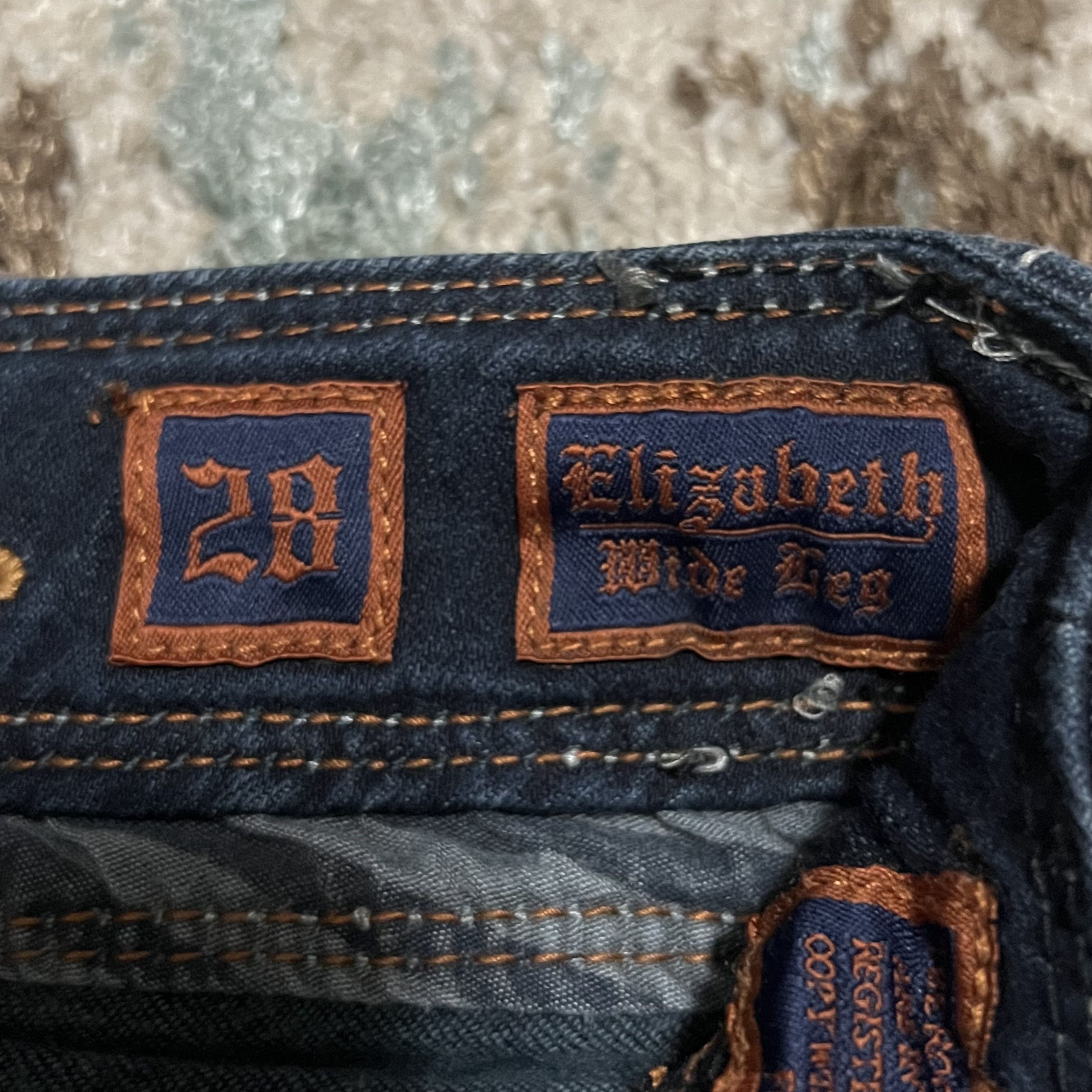 Rock Revival Rock Revival Elizabeth Wide Leg Jeans Size 28 Hemmed Y2K Size 28" / US 6 / IT 42 - 7 Thumbnail