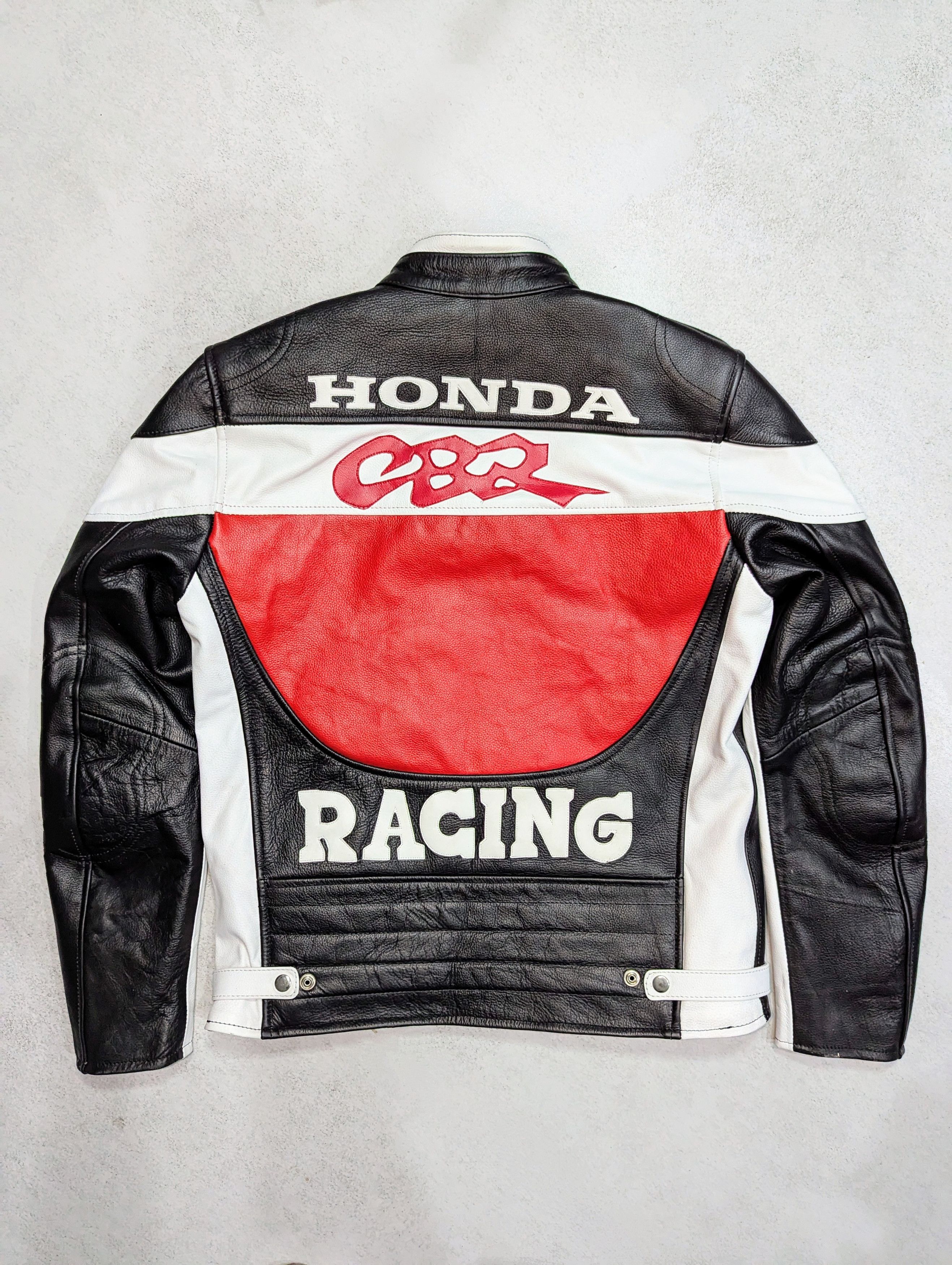 Honda 💥 Honda CBR Racing Leather Jacket Streetwear Retro Size M / US 6-8 / IT 42-44 - 2 Thumbnail