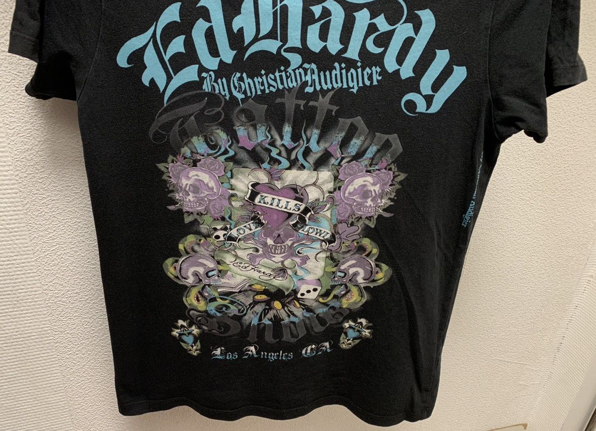 Ed Hardy Edhardy Ed Hardy Christian Audigier black t-shirt M made Usa Size US M / EU 48-50 / 2 - 4 Thumbnail