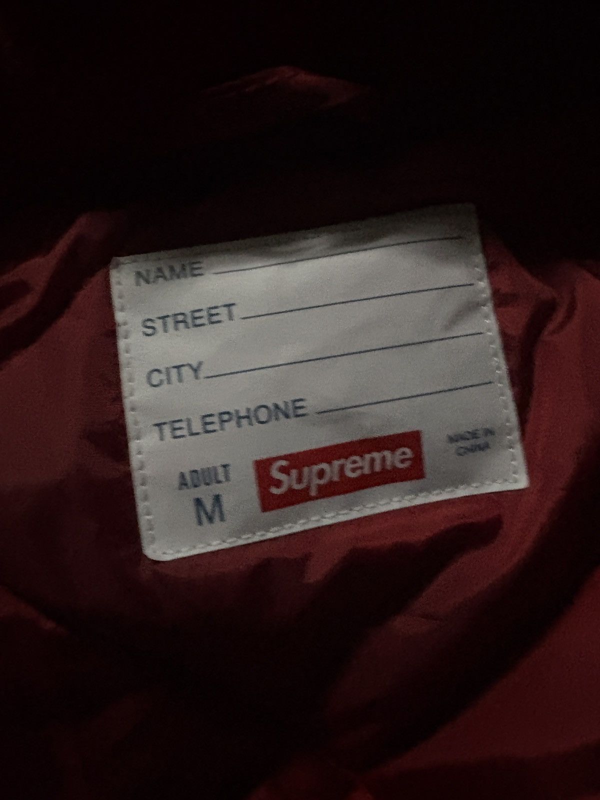 Supreme 2024 Supreme Hooded Stadium Jacket 'Red' Size US M / EU 48-50 / 2 - 3 Thumbnail
