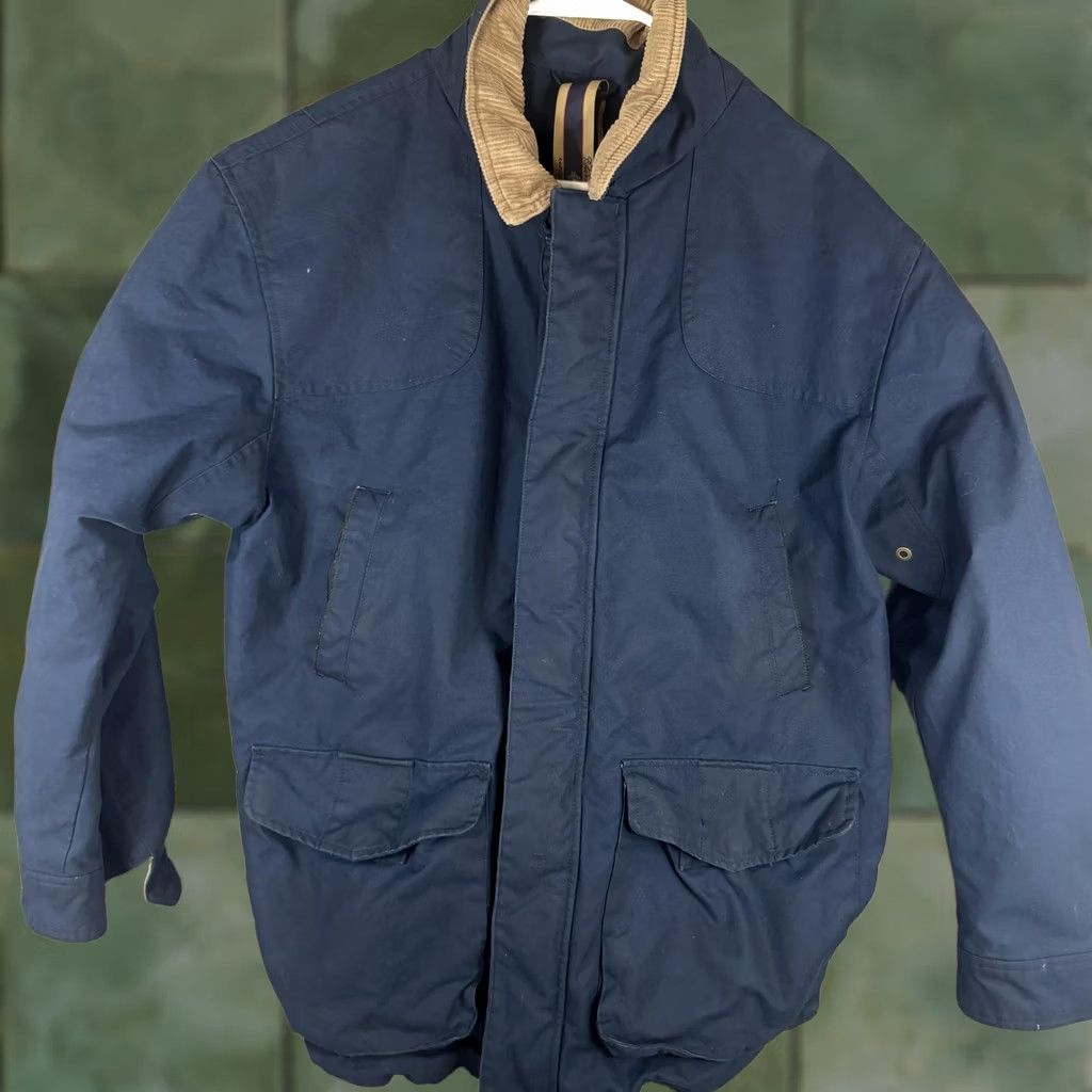 Brooks Brothers Brooks Brothers Beretta x Brooks Brothers Coat Parka 2XL Blue Full Zip Lined Canvas Field Coat Mens Jacket / Coat Size US XXL / EU 58 / 5 - 1 Thumbnail