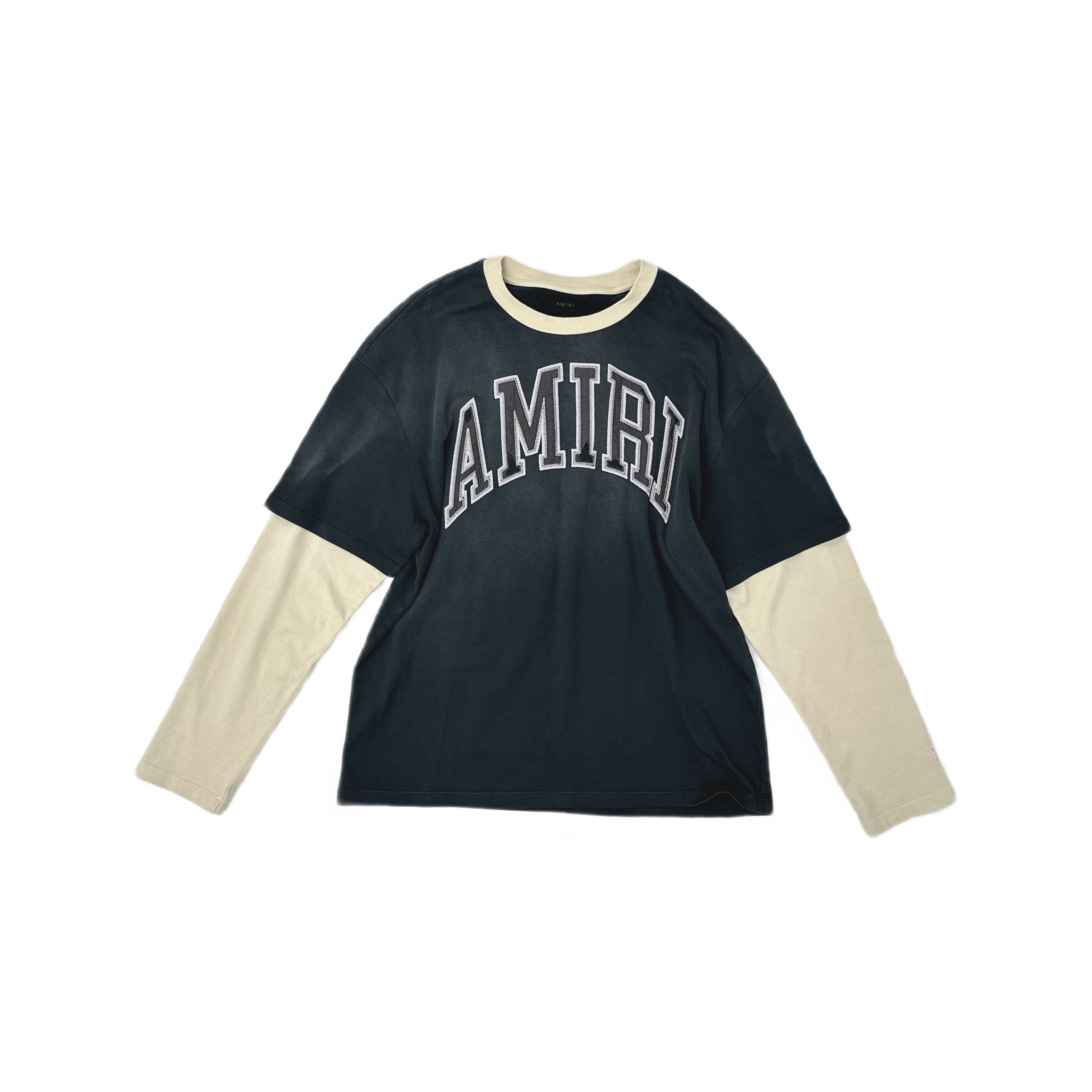 AMIRI Layered Logo Long Sleeve T-Shirt Size L