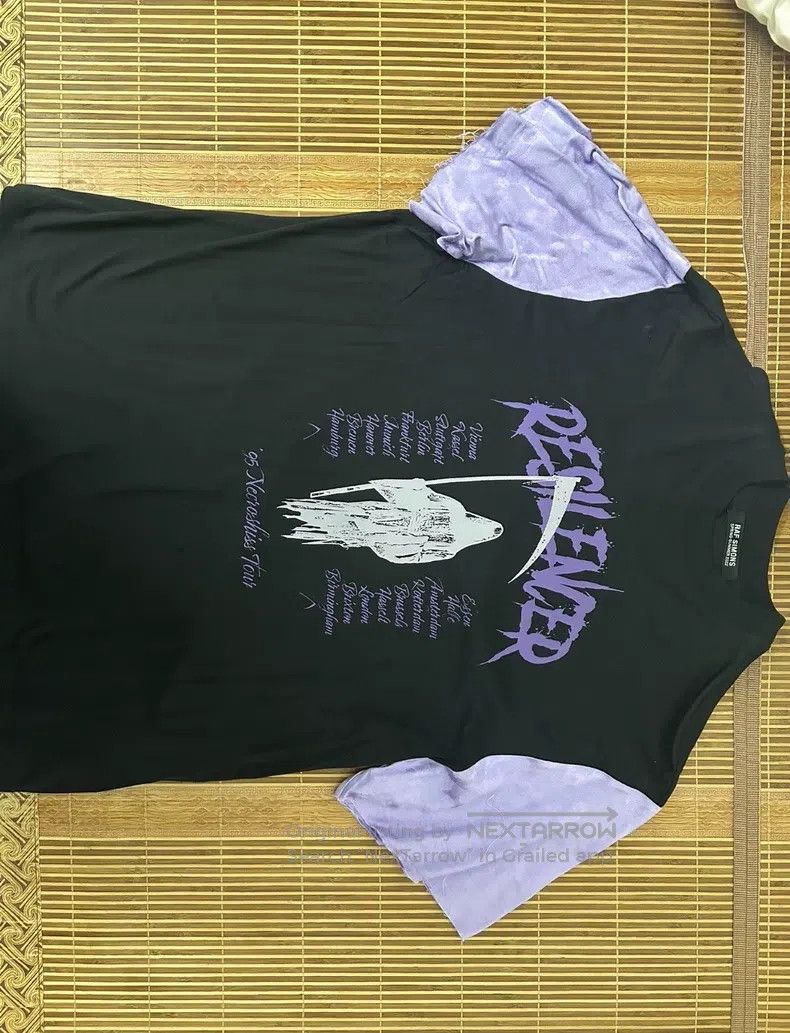 Raf Simons Raf simons Death Print Purple Stitched Short Sleeve Size US XS / EU 42 / 0 - 1 Thumbnail