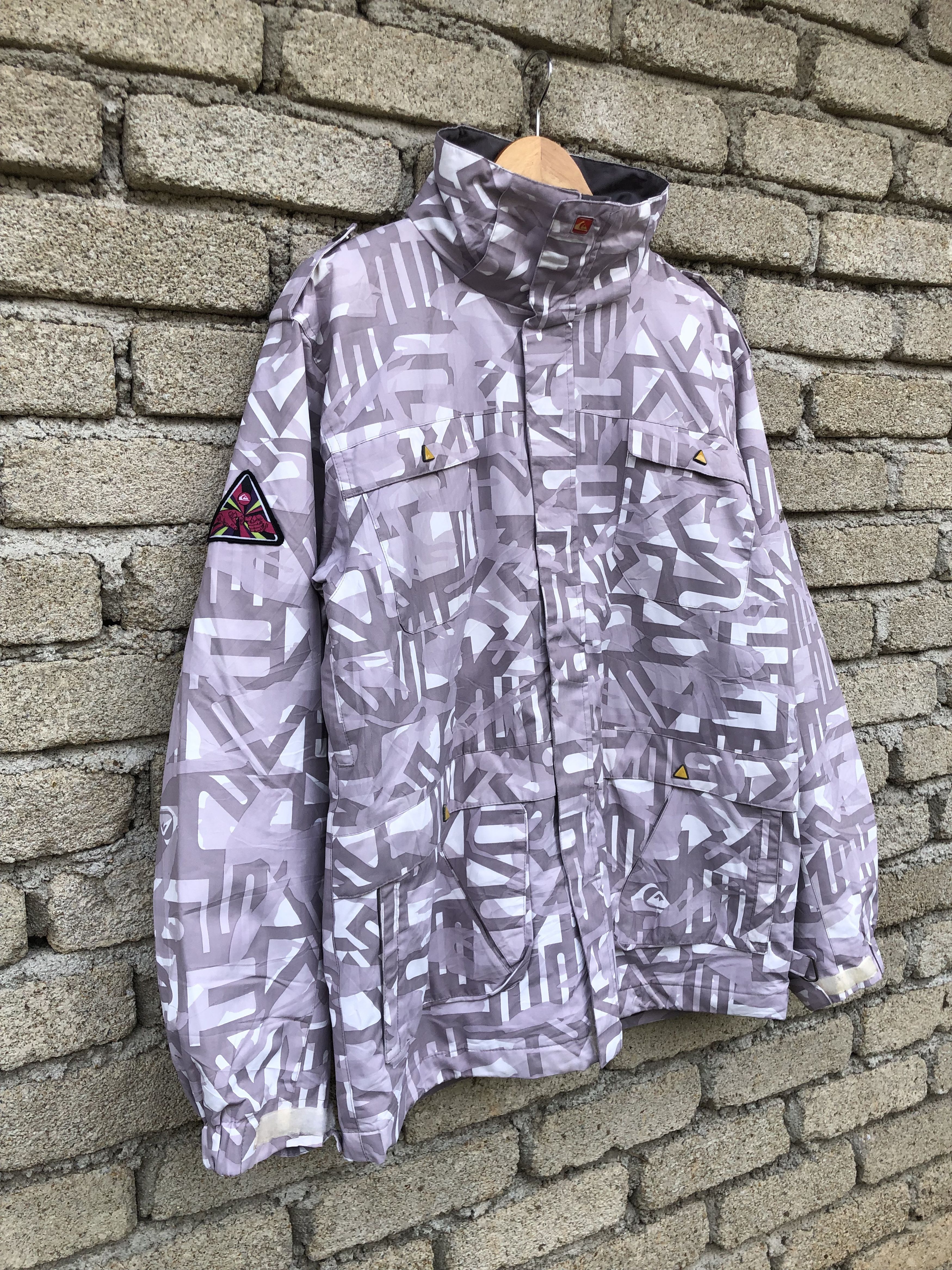 Quiksilver Vintage Fullprinted Quiksilver Quicktech 5000 MM Jacket Size US L / EU 52-54 / 3 - 3 Thumbnail