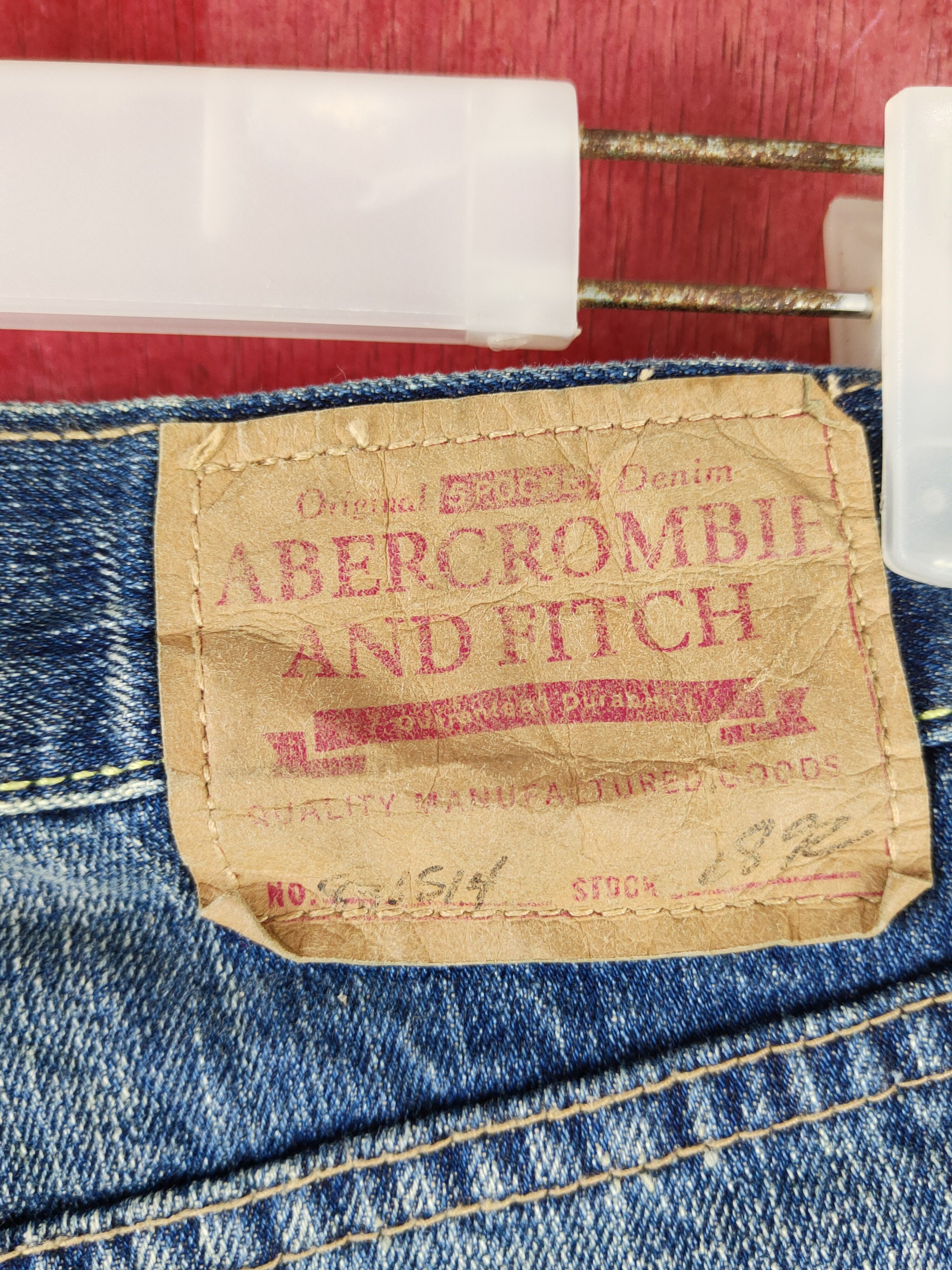 Abercrombie & Fitch Abercrombie&Fitch Blue Distressed ripped fadded Denim #S1602 Size US 31 - 7 Thumbnail