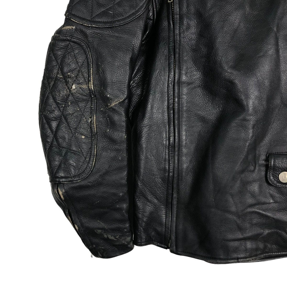 Kadoya 🔥90’s VINTAGE BIKER RACER LEATHER JACKET KADOYA JAPAN Size US M / EU 48-50 / 2 - 5 Thumbnail