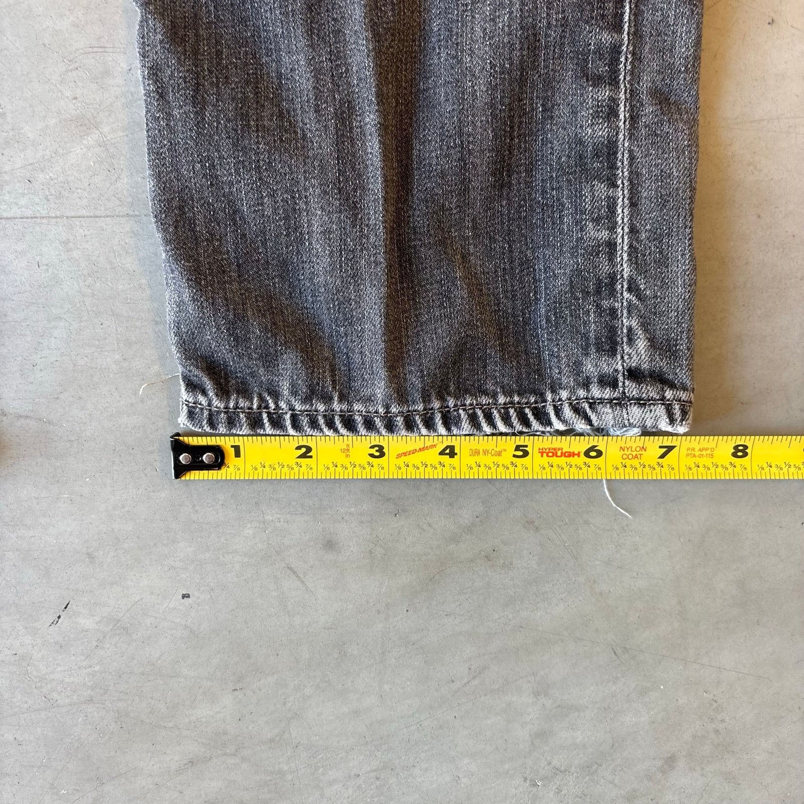 American Eagle Outfitters y2k faded black slim straight denim jeans Size US 31 - 4 Thumbnail