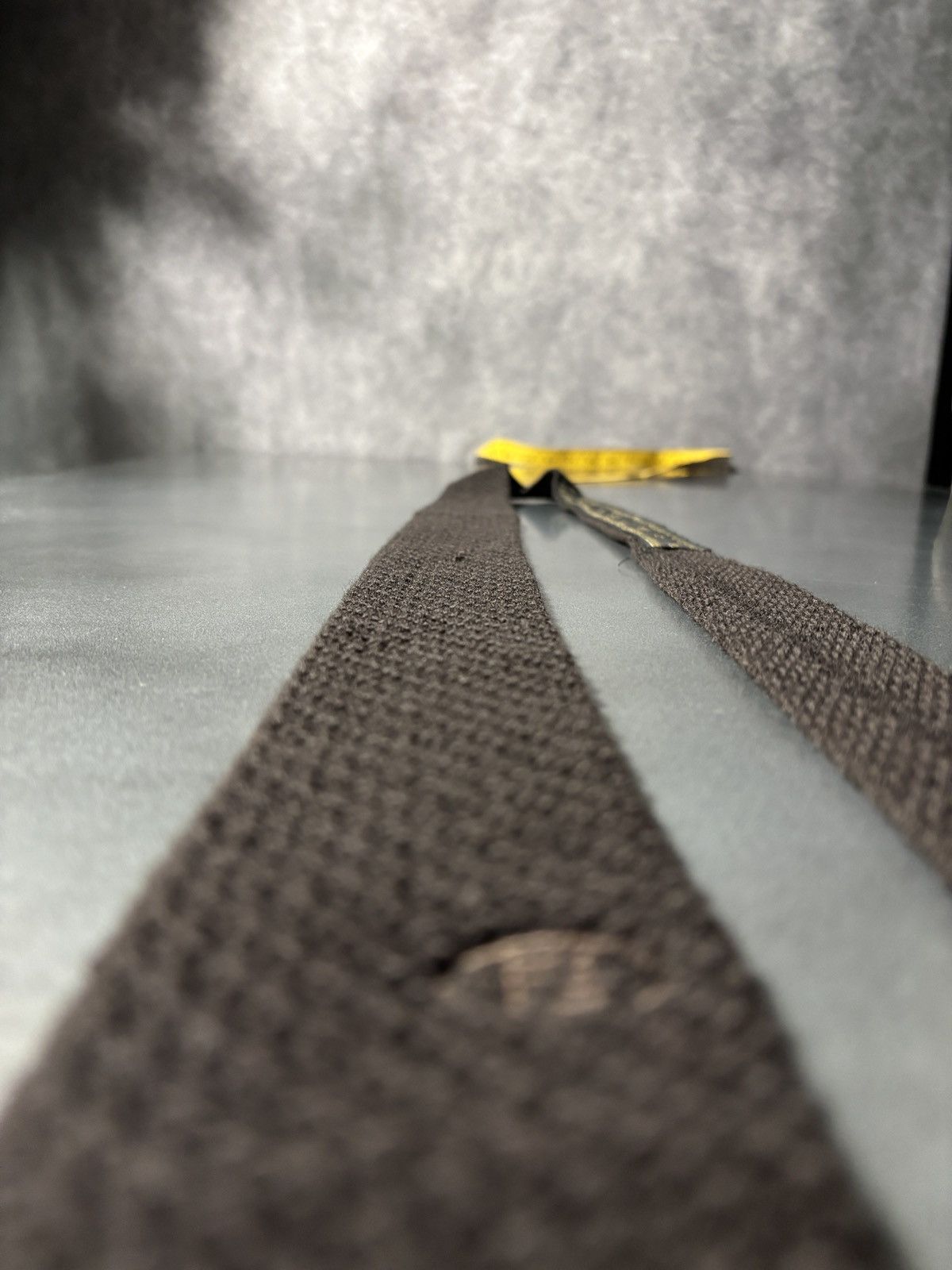 Fendi Vintage Fendi Tie Knit Wool Straight Bar Necktie Flat Top Size ONE SIZE - 11 Thumbnail