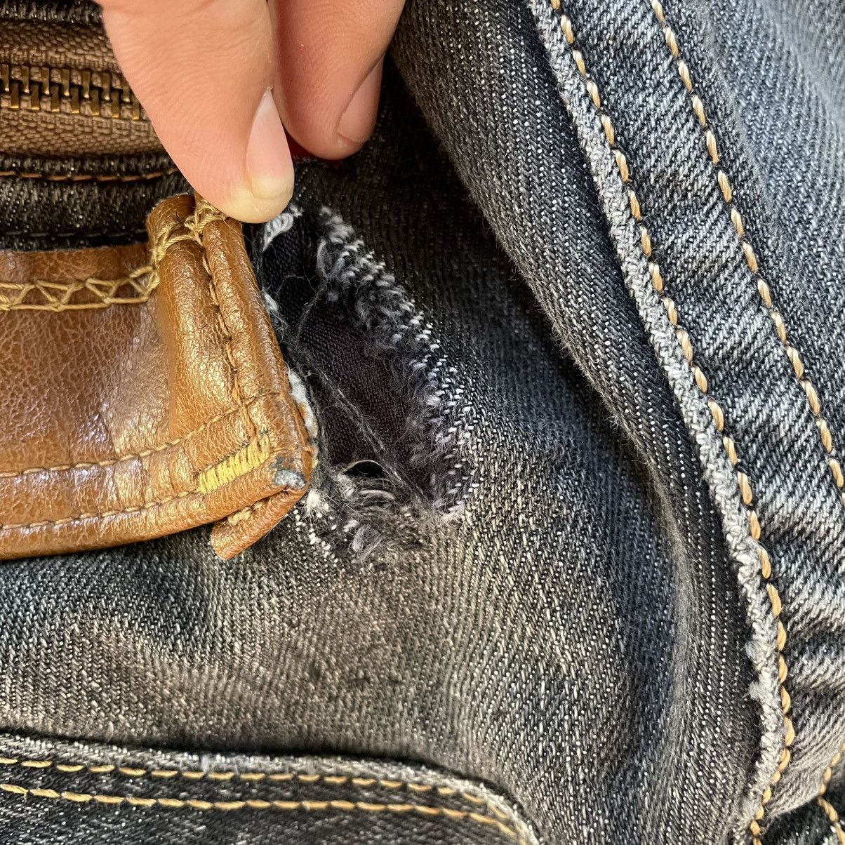 Edwin 🔥Vintage Edwin EXS404 Stoned Washed Distress Denim Jeans Size US 33 - 12 Thumbnail