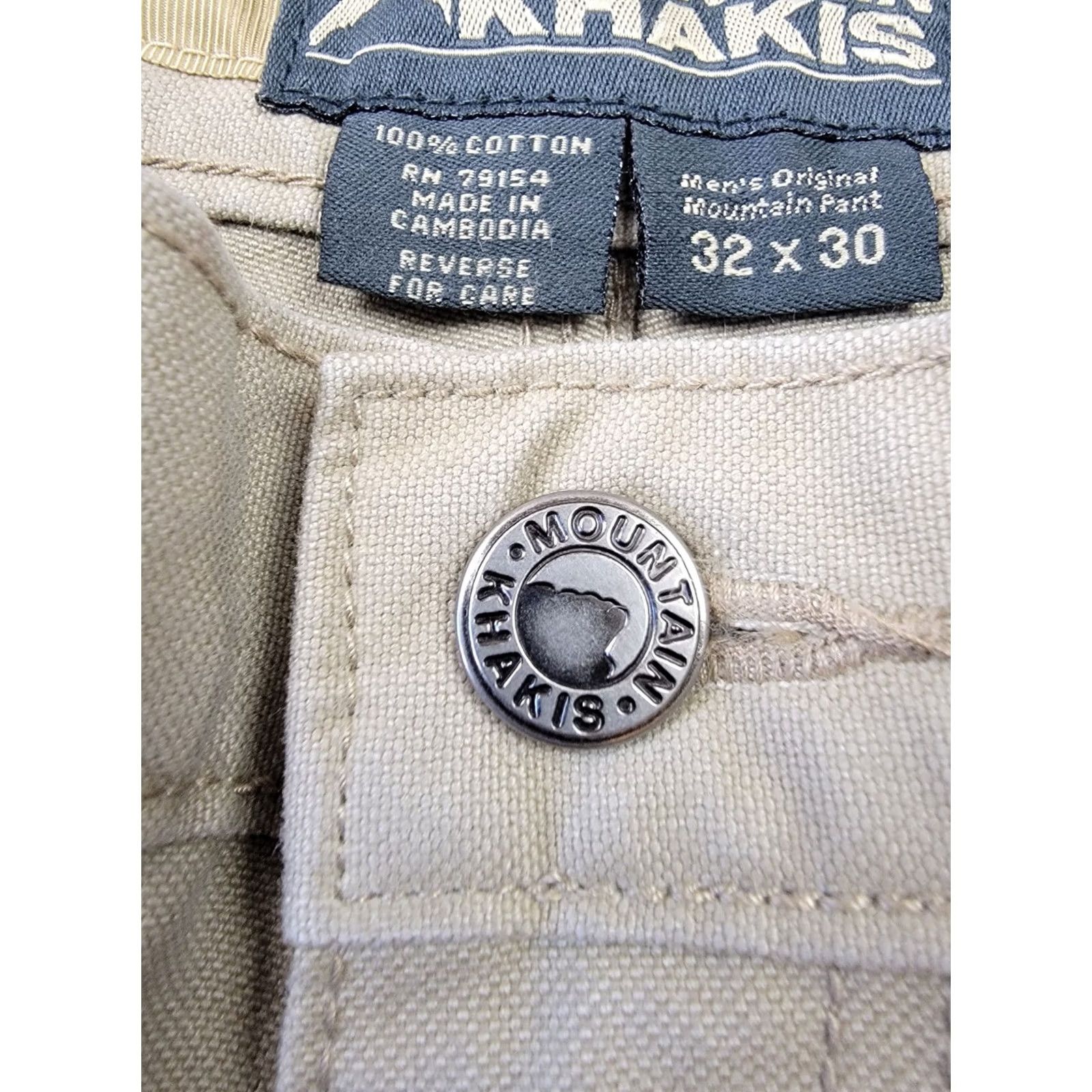 Mountain Khakis Mountain Khaki Pants Mens 30x30 Brown Pockets Outdoor Khakis Regular Slim Front Flat Front Size US 30 / EU 46 - 4 Thumbnail