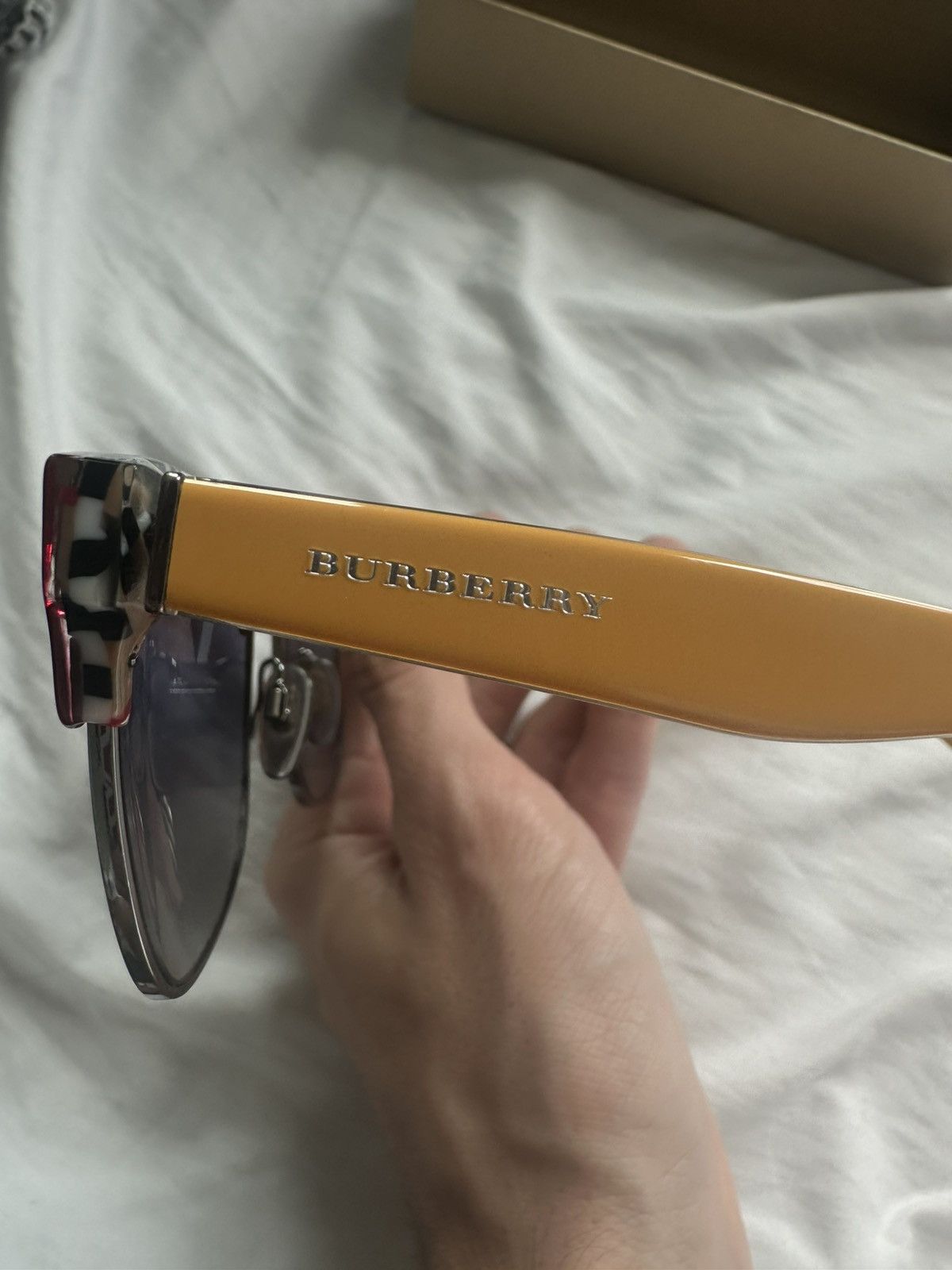 Burberry Burberry Blue Shaded Sunglasses Size ONE SIZE - 2 Thumbnail