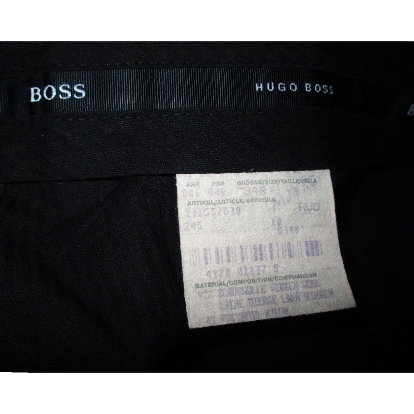Hugo Boss HUGO BOSS Gray Wool Pleated Dress Pants Men 34W 31L Dress Pants Mens Wool Gray 90s? Size US 34 / EU 50 - 5 Thumbnail