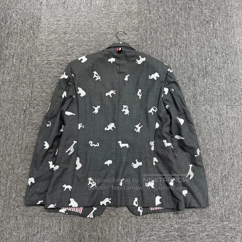 Other Thom Browne Animal Embroidered Wool Blazer. Size US M / EU 48-50 / 2 - 2 Thumbnail