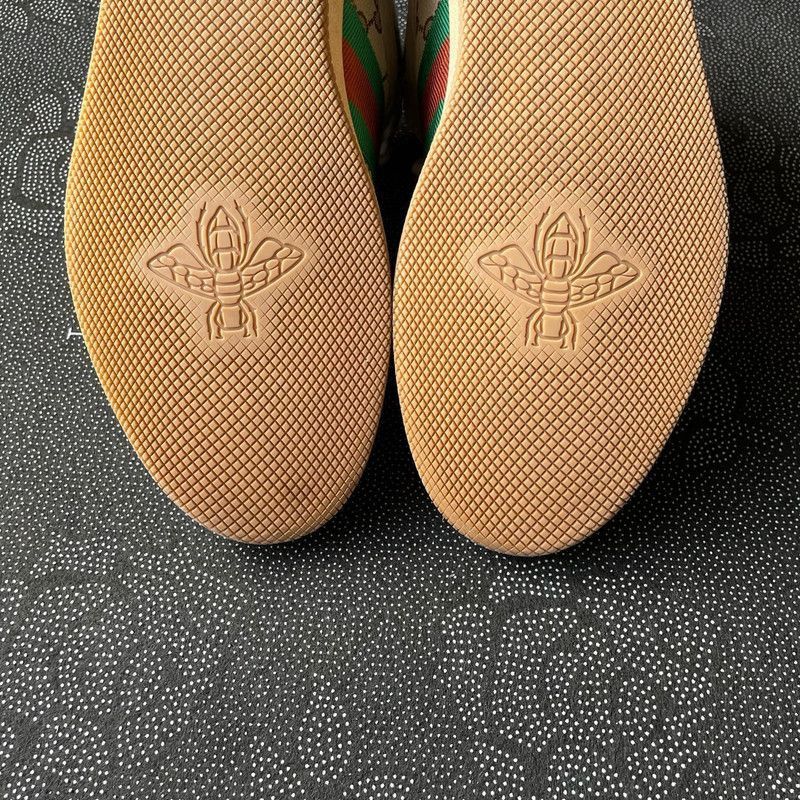 Gucci GUCCI Screener Vintage Leather Sneakers for Men - Size US 10 / EU 43 - 5 Thumbnail