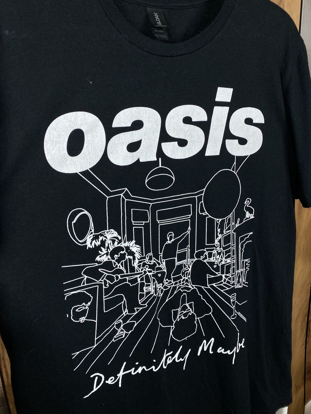 Band Tees 🎸T-Shirt Oasis Oasis Definitely Maybe Line Drawing Pop Tee🎸 Size US M / EU 48-50 / 2 - 2 Thumbnail