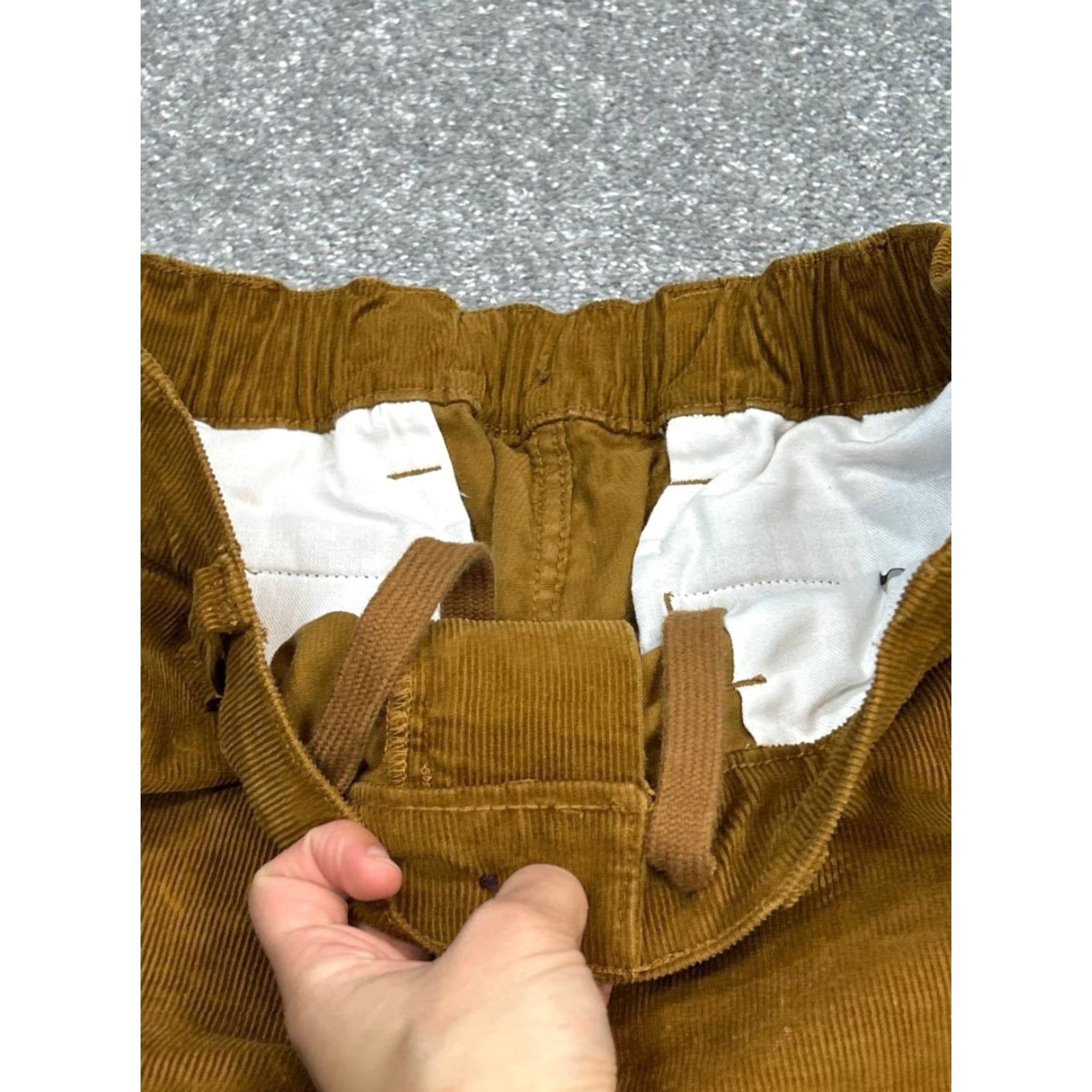 Vintage L.L.Bean Pants Mens Medium Beanflex Corduroy Brown Regular Fit Straight Leg Dress Pants 90s Nature Preppy Mens Size US 31 - 5 Thumbnail
