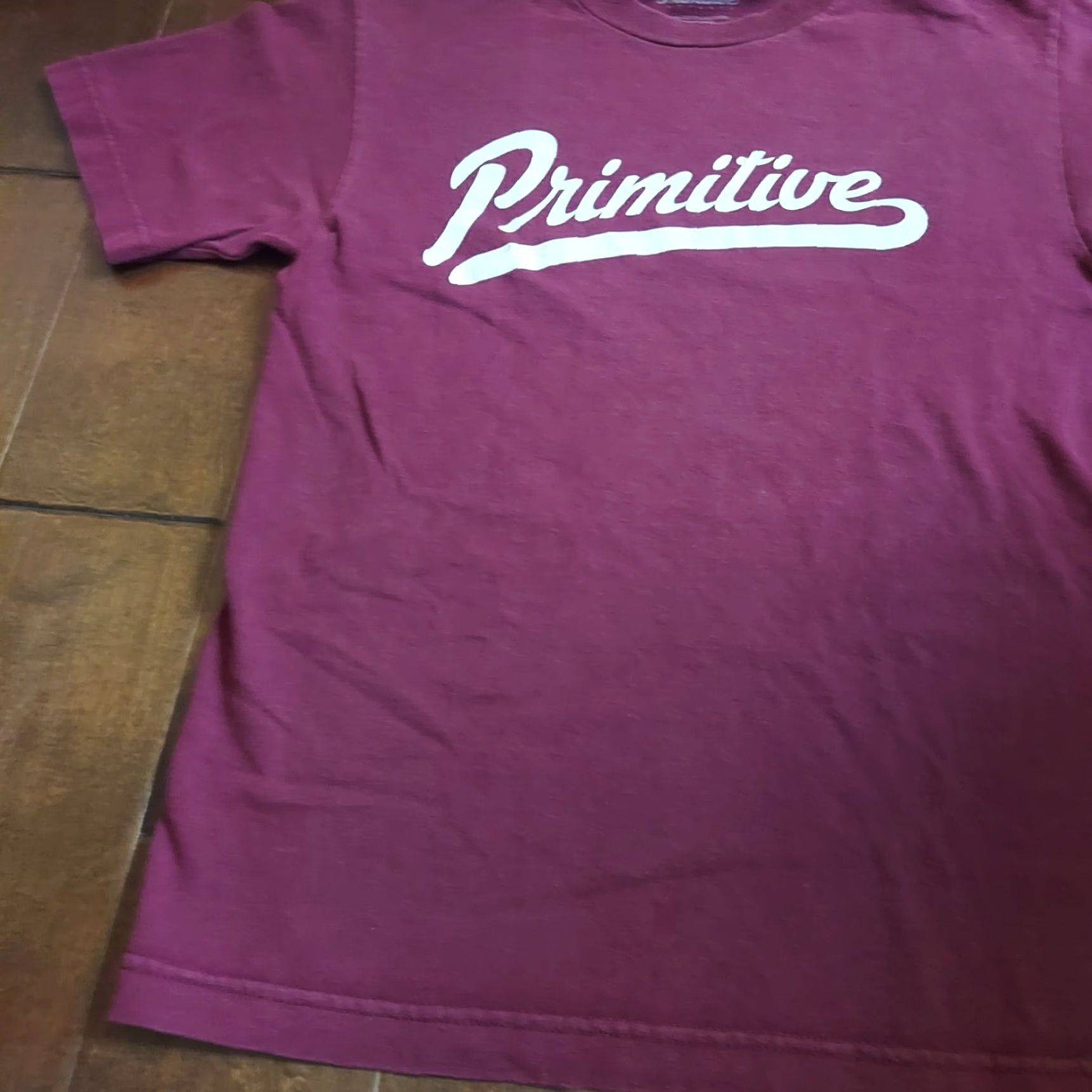 Primitive Primitive CALDWELL TEE Burgundy White Screenprint Men's T-shirt S - 100% Cotton, Crew Neck, Short Sleeve, Logo Brand, Regular Fit, Mexico Size US S / EU 44-46 / 1 - 2 Thumbnail