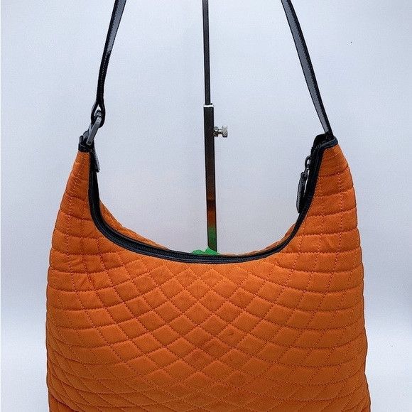Bally Vintage Bally Orange Quilted Hobo Shoulder Bag Size ONE SIZE - 3 Thumbnail