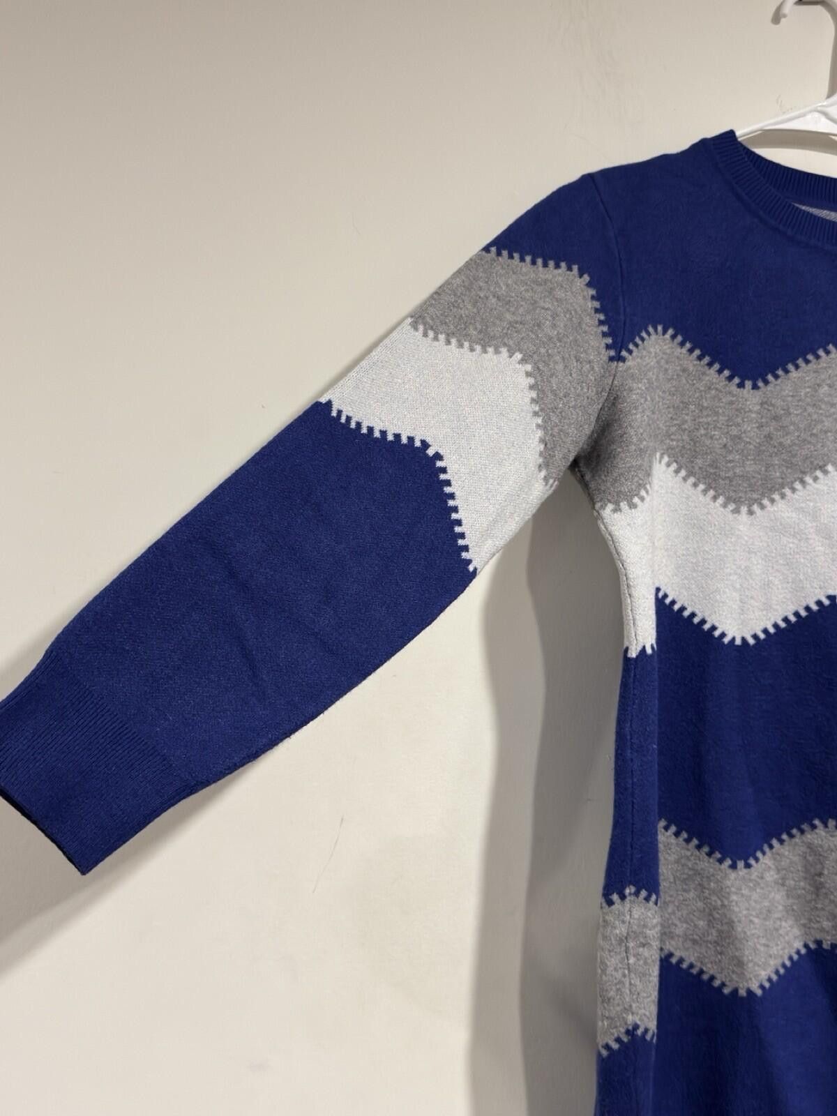 The Unbranded Brand Women Blue White And Gray Soft Pullover Sweater Dress Size L Size L / US 10 / IT 46 - 6 Thumbnail