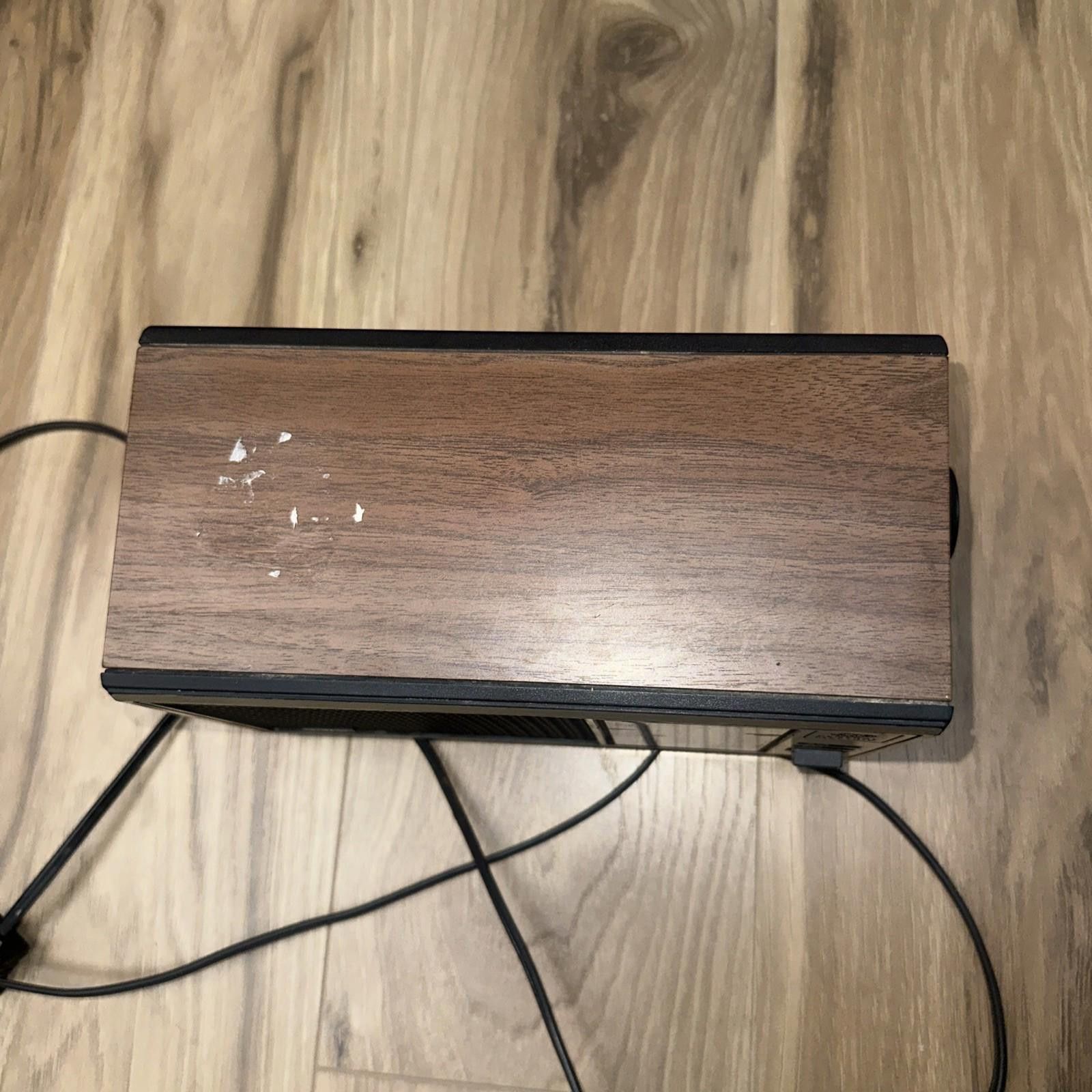 Genuine Leather Vintage GE 7-4115B AM/FM Radio Walnut Grain Tested Working Size ONE SIZE - 3 Thumbnail