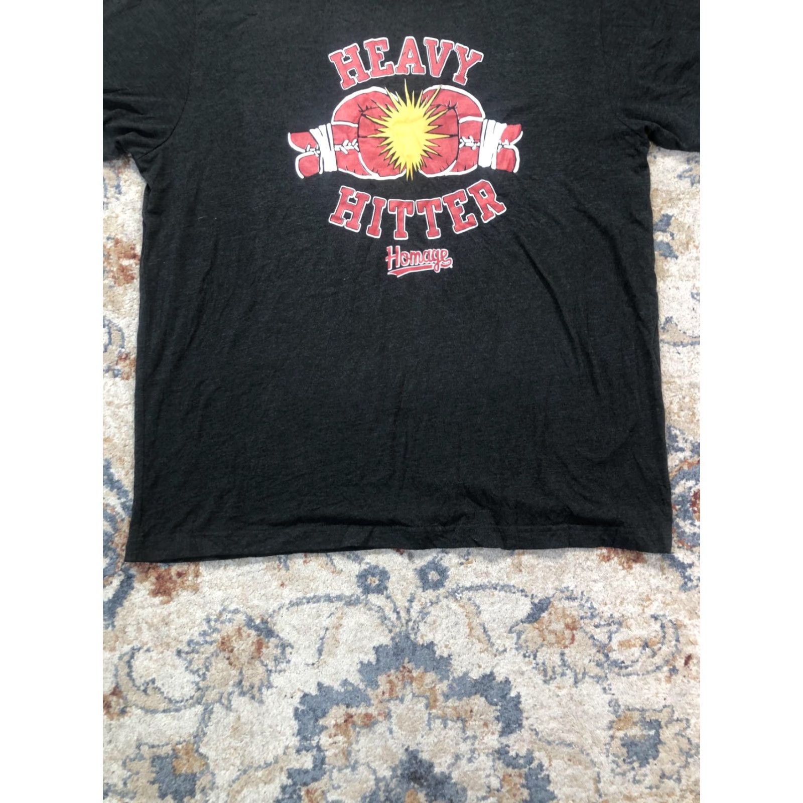 Vintage Homage Heavy Hitter Shirt Mens 2XL Gray Boxing Gloves Graphic Tee Soft Crewneck Size US XXL / EU 58 / 5 - 5 Thumbnail