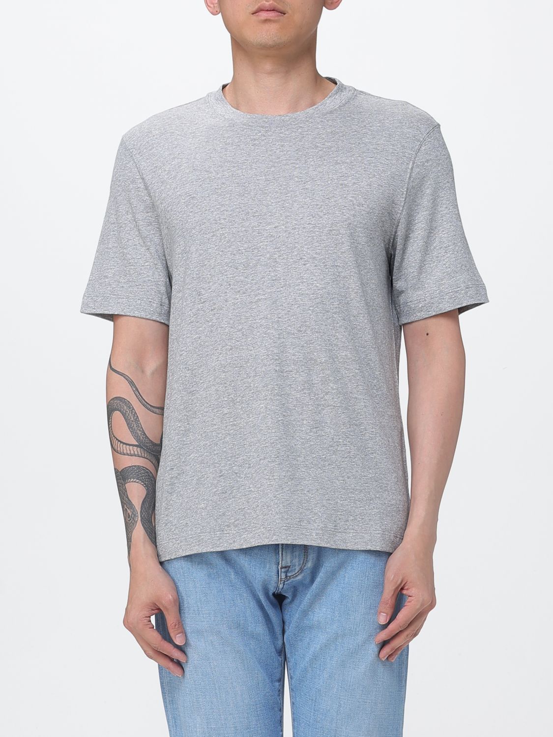 Brunello Cucinelli Brunello Cucinelli T-Shirt Men Grey Size US XXL / EU 58 / 5 - 1 Thumbnail