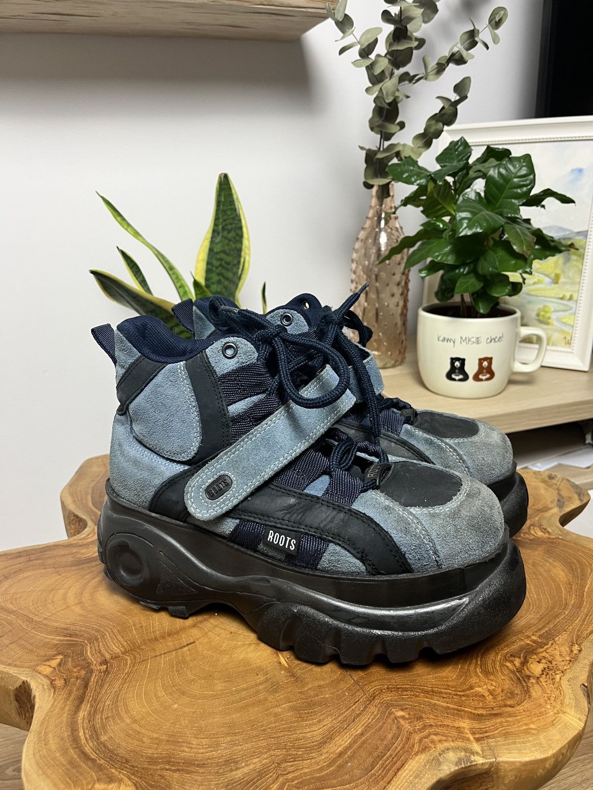 靴 Gordon JACK PlatformBOOT Japanese Brand × Vintage Vintage Gordon Jack Atmon Total Black