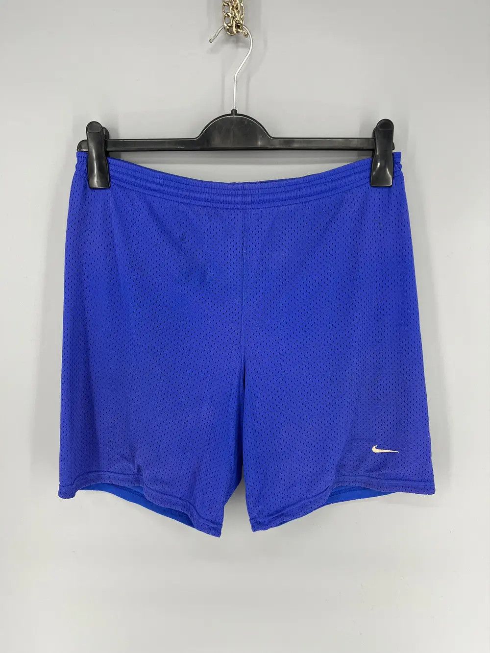 Nike × Vintage 90s Vintage Nike Swoosh Logo Shorts Travis Style Size US 30 / EU 46 - 1 Thumbnail